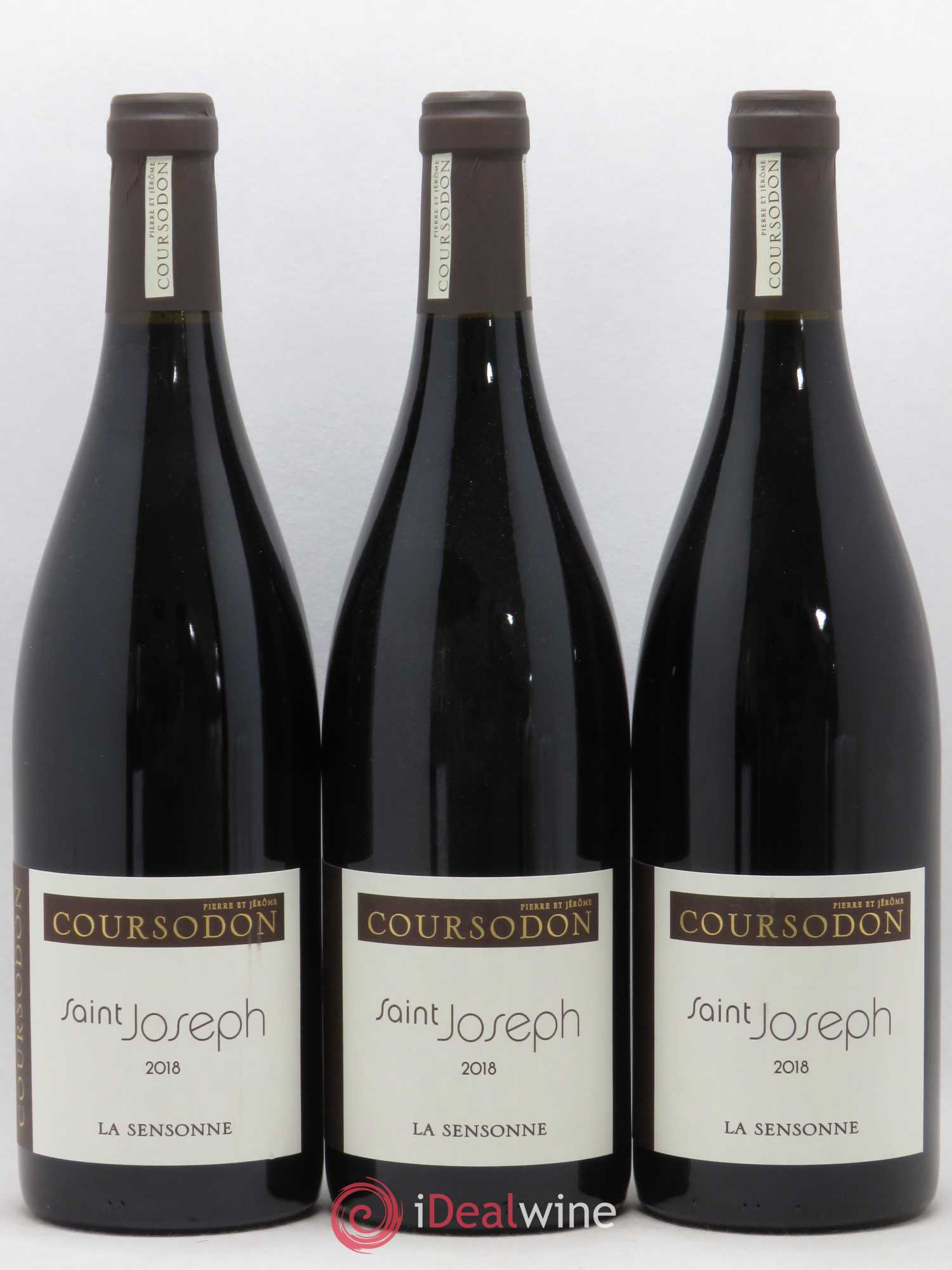 Saint-Joseph La Sensonne Pierre et Jérôme Coursodon (sans prix de réserve) 2018 - Lot de 3 bouteilles - 0