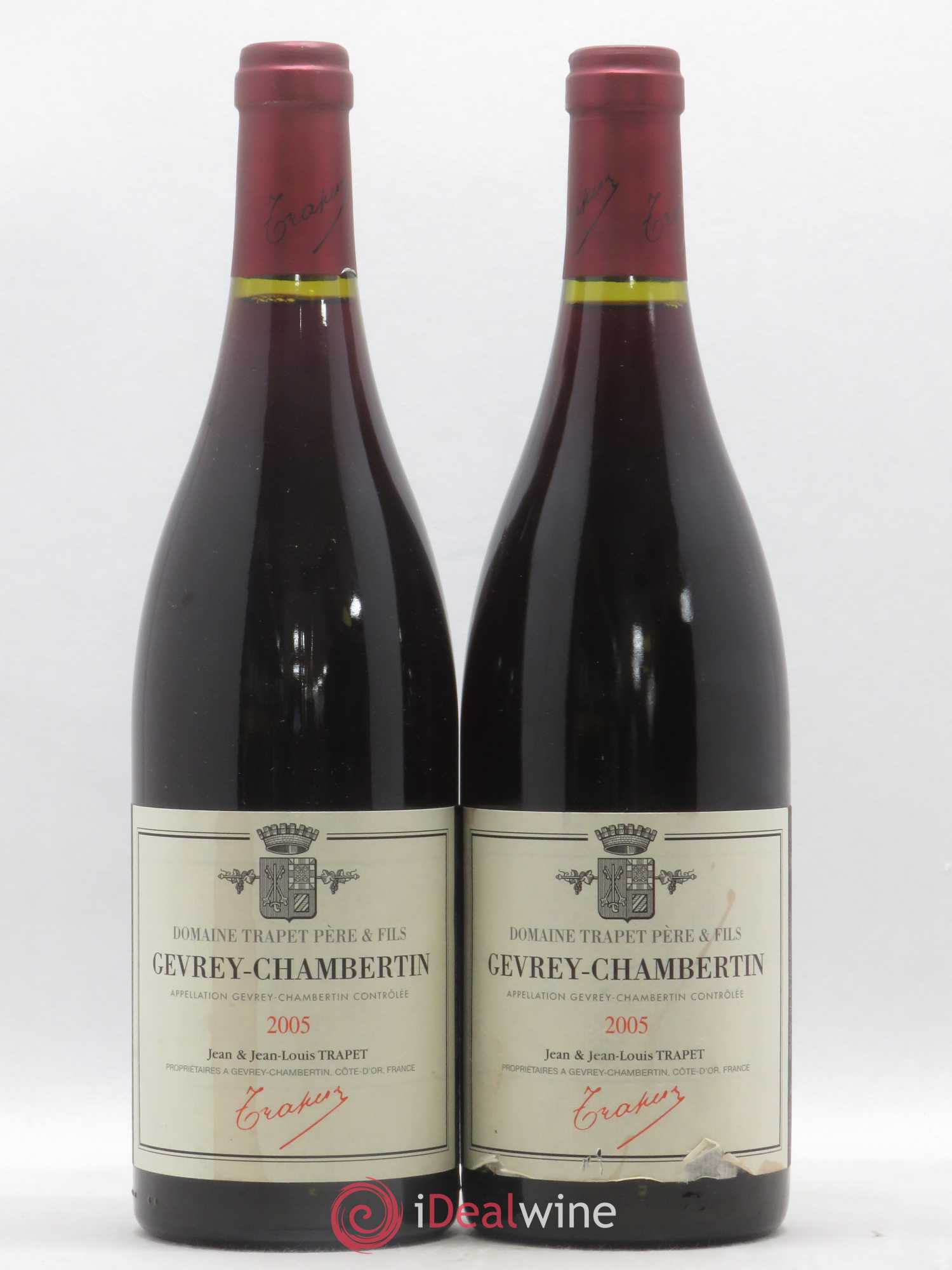Gevrey-Chambertin Domaine Trapet (sans prix de réserve) 2005 - Lot de 2 bouteilles - 0