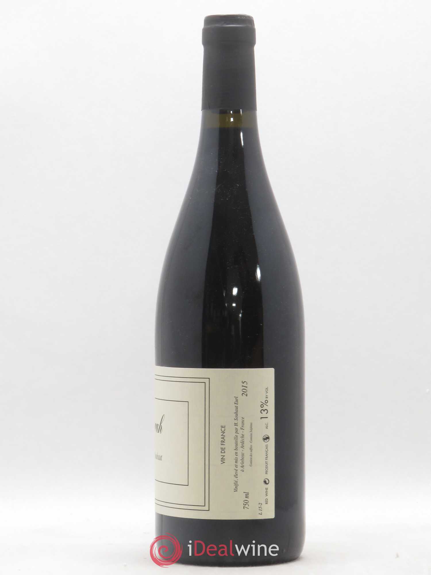 Vin de France Syrah Hervé Souhaut - Domaine Romaneaux-Destezet (sans prix de réserve) 2015 - Lot de 1 bouteille - 1