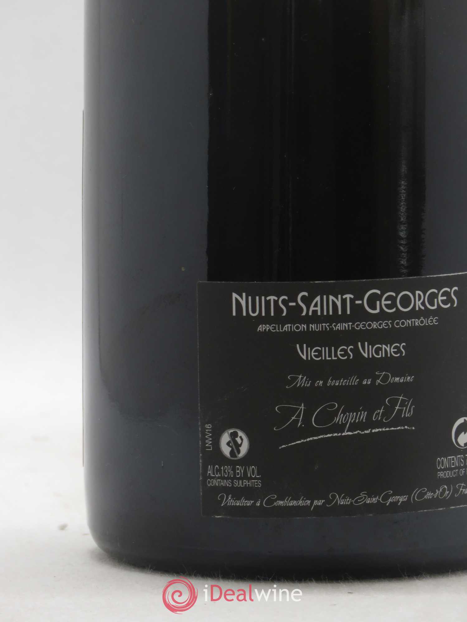 Nuits-Saint-Georges Vieilles Vignes Chopin et Fils (sans prix de réserve) 2016 - Lot de 1 bouteille - 1