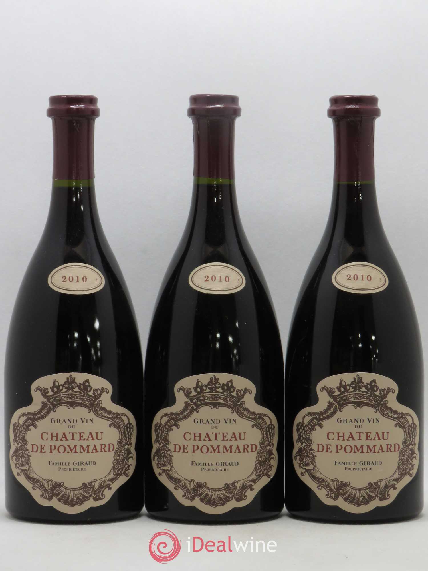 Pommard Château de Pommard 2010 - Lot de 3 bouteilles - 0