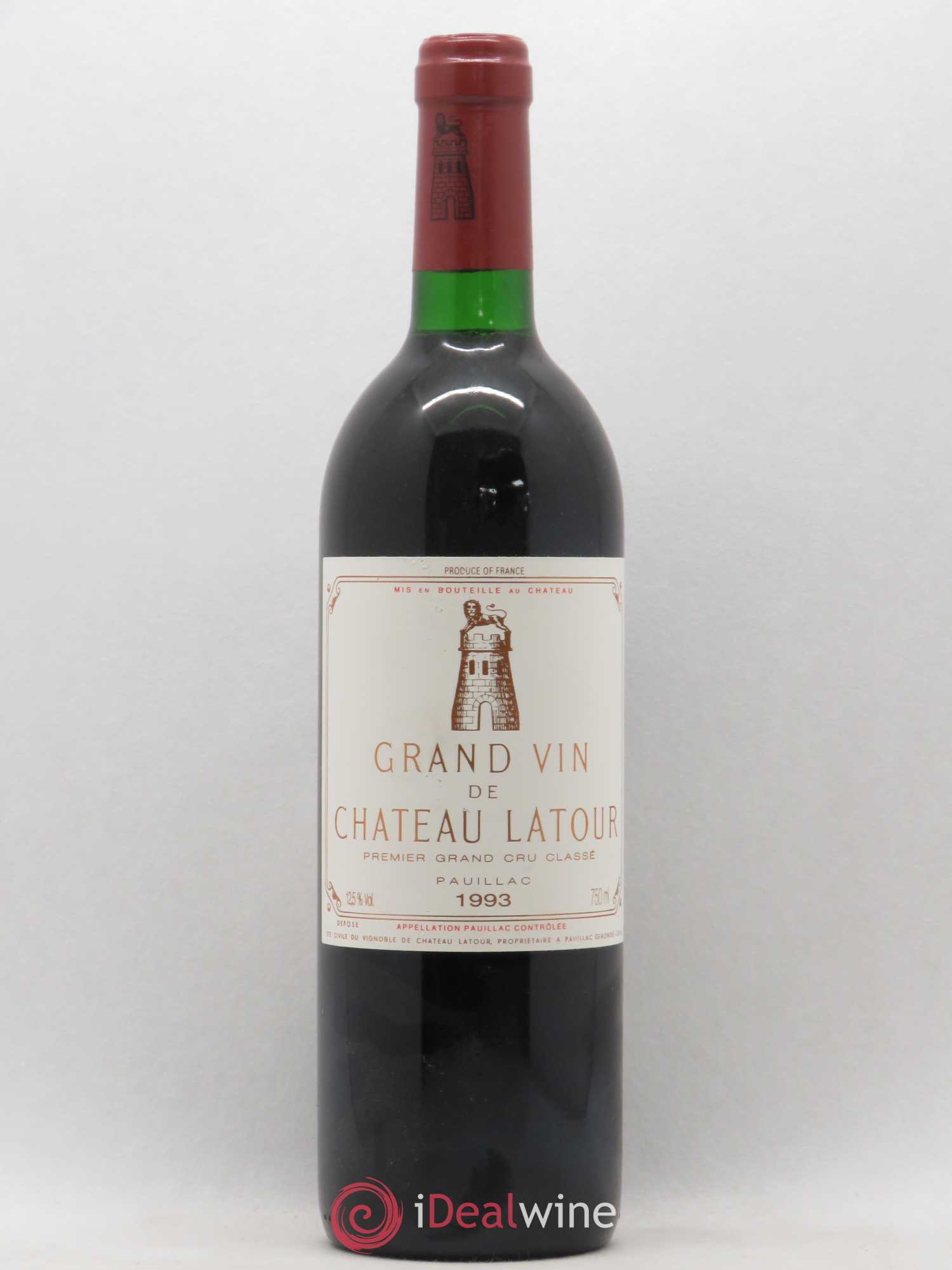 Château Latour 1er Grand Cru Classé 1993 - Lot de 1 bouteille - 0