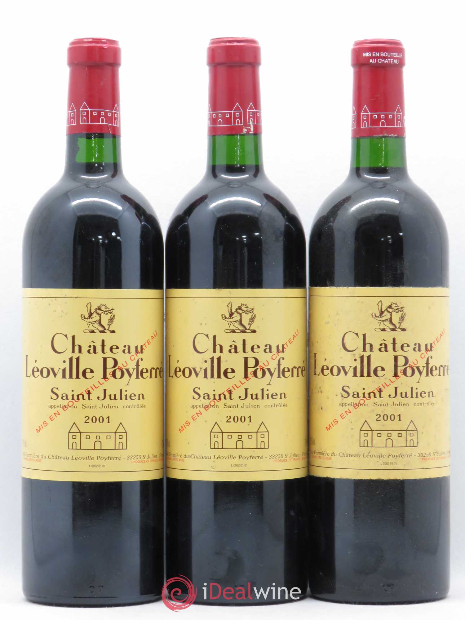 Château Léoville Poyferré 2ème Grand Cru Classé 2001 - Lot de 6 bouteilles - 2