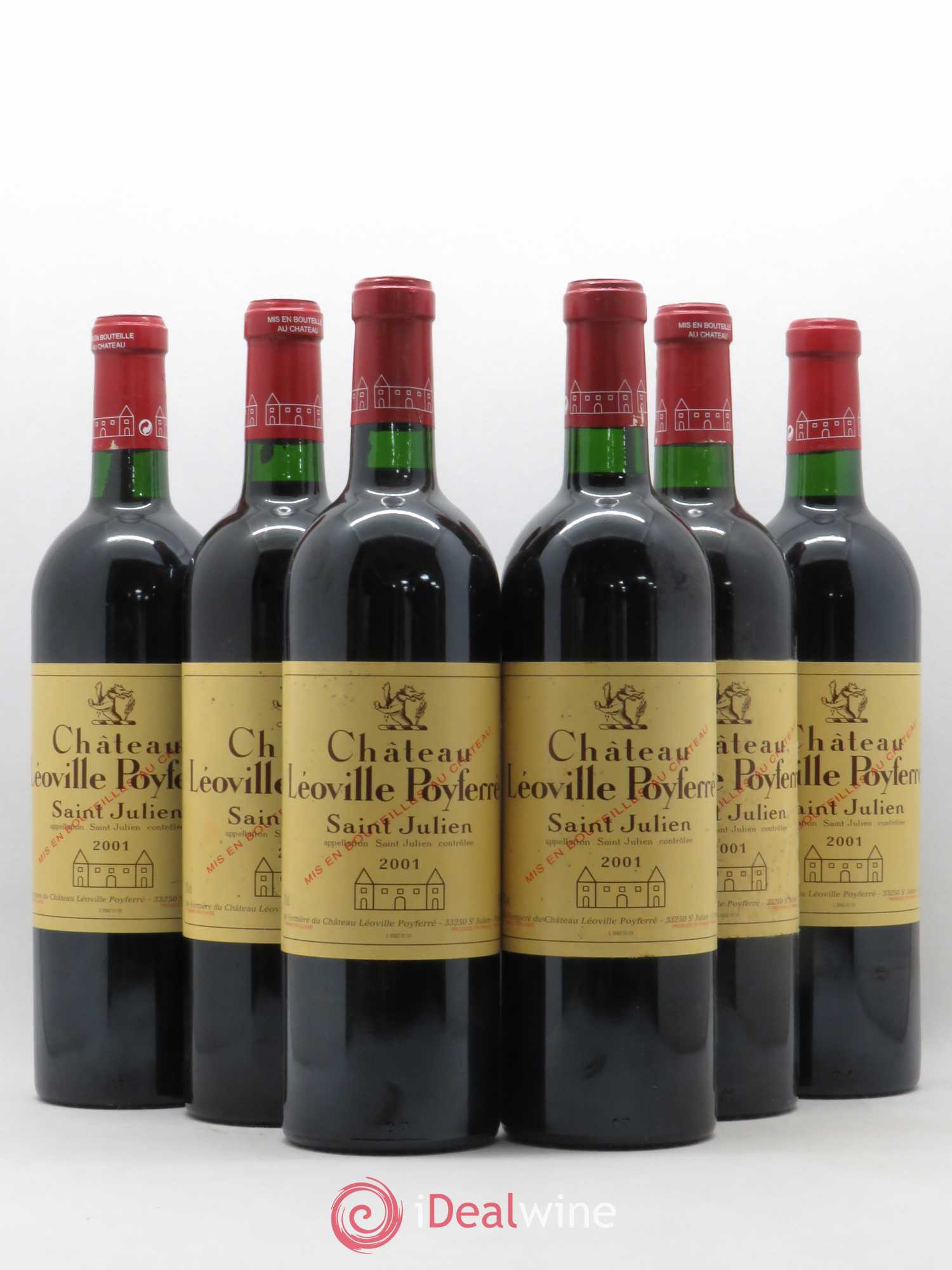 Château Léoville Poyferré 2ème Grand Cru Classé 2001 - Lot de 6 bouteilles - 0