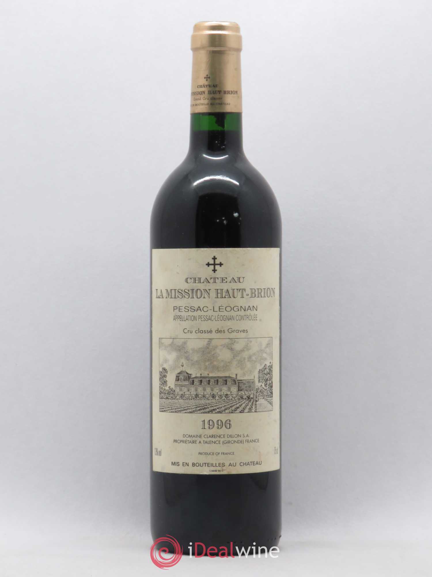 Château la Mission Haut-Brion Cru Classé de Graves 1996 - Lot de 1 bouteille - 0