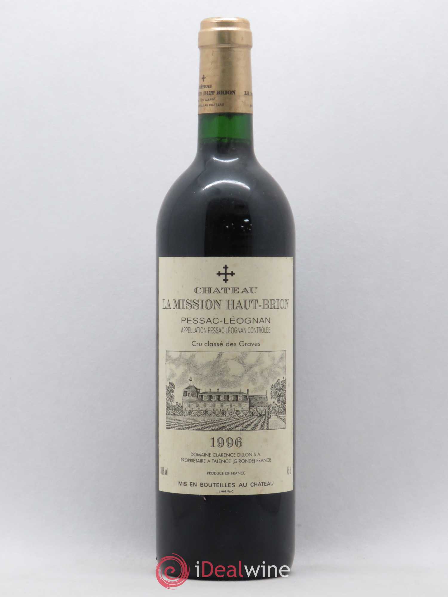 Château la Mission Haut-Brion Cru Classé de Graves 1996 - Lot de 1 bouteille - 0