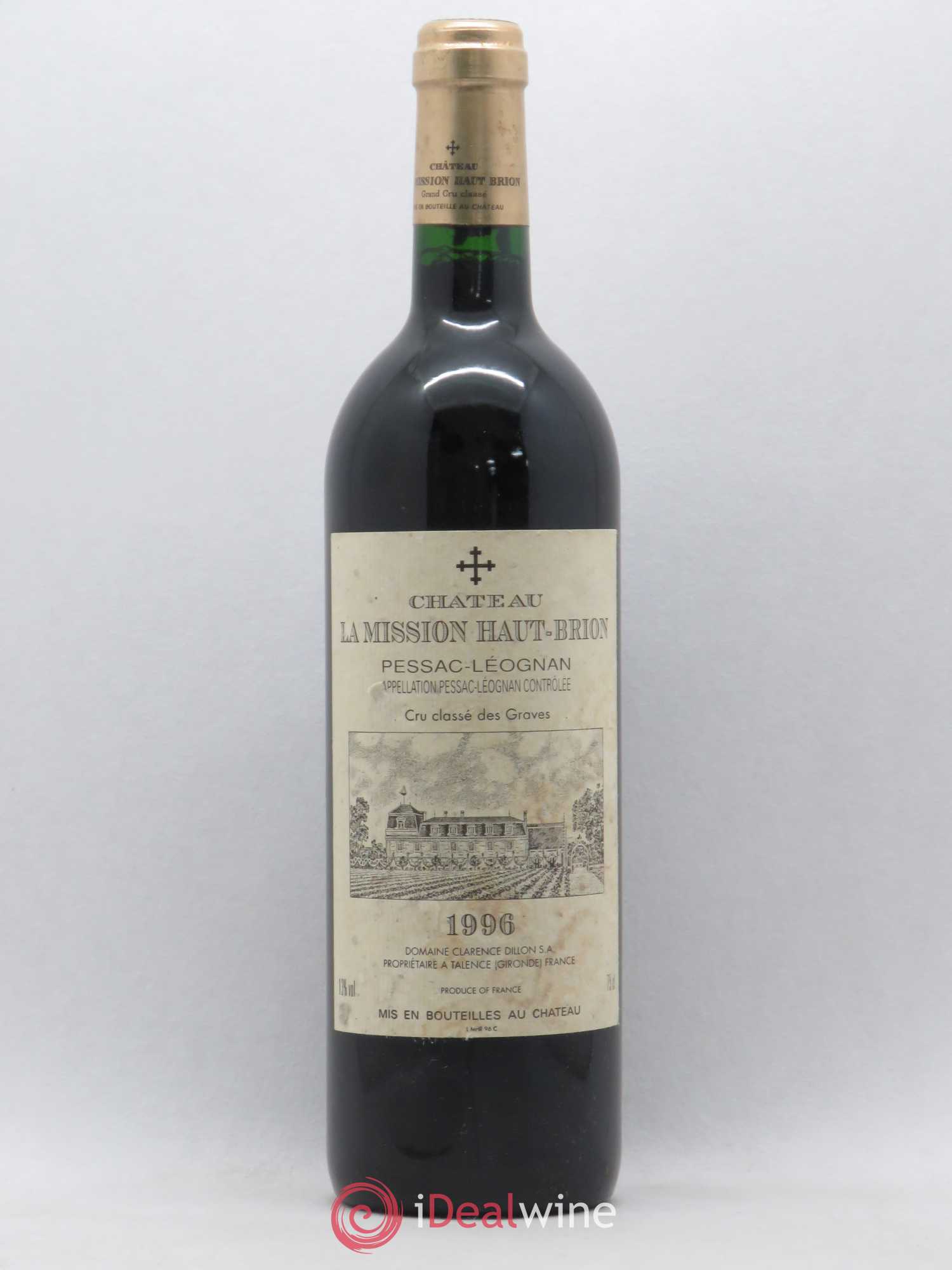 Château la Mission Haut-Brion Cru Classé de Graves 1996 - Lot de 1 bouteille - 0