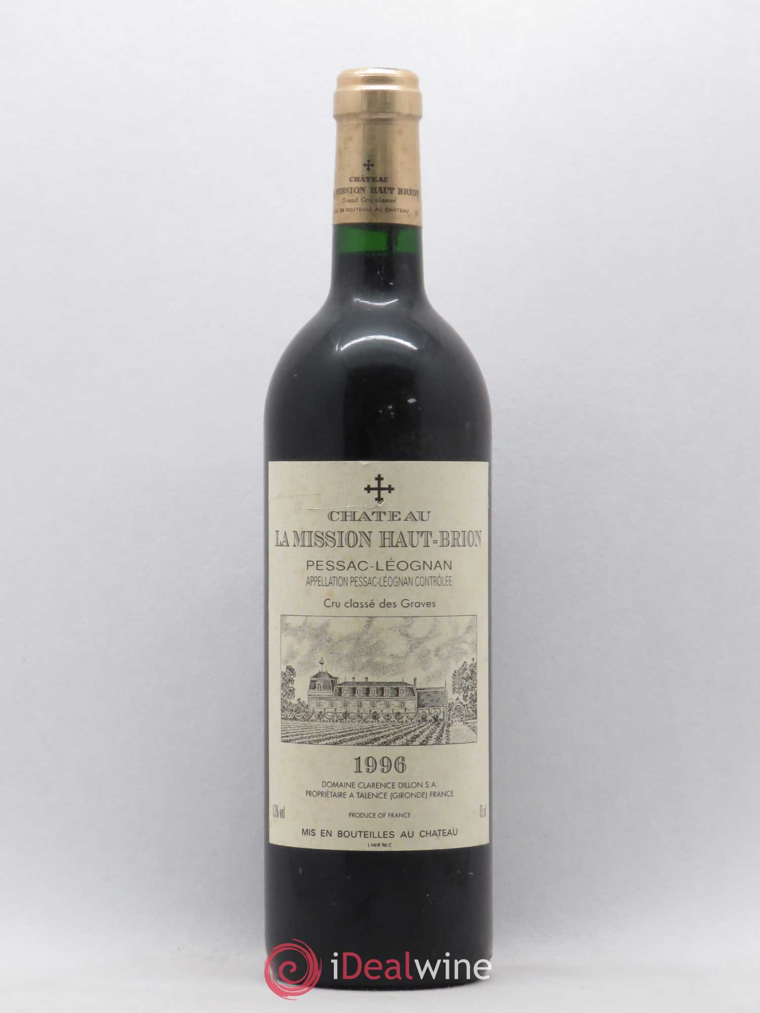 Château la Mission Haut-Brion Cru Classé de Graves 1996 - Lot de 1 bouteille - 0