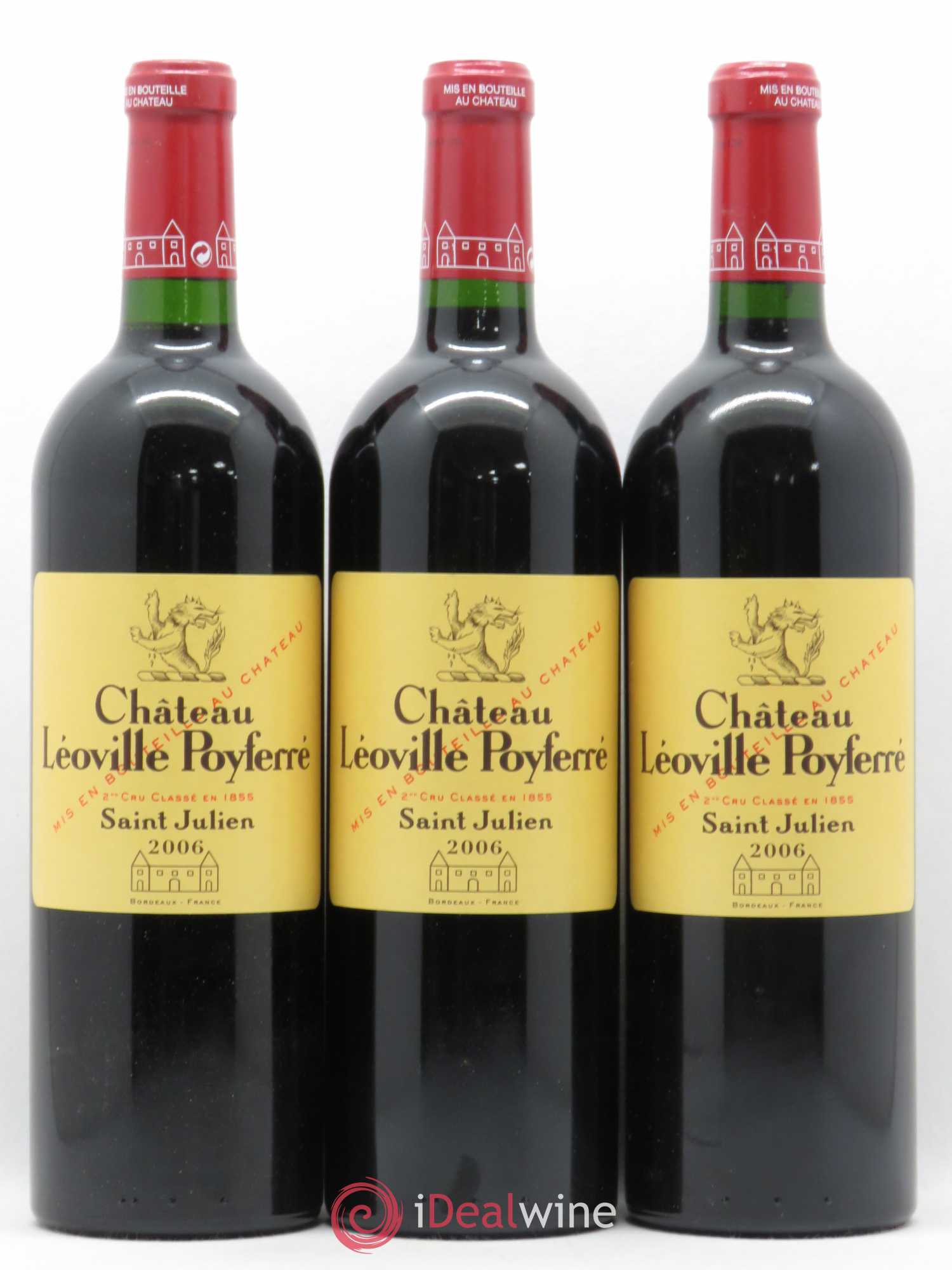 Château Léoville Poyferré 2ème Grand Cru Classé 2006 - Lot de 12 bouteilles - 1