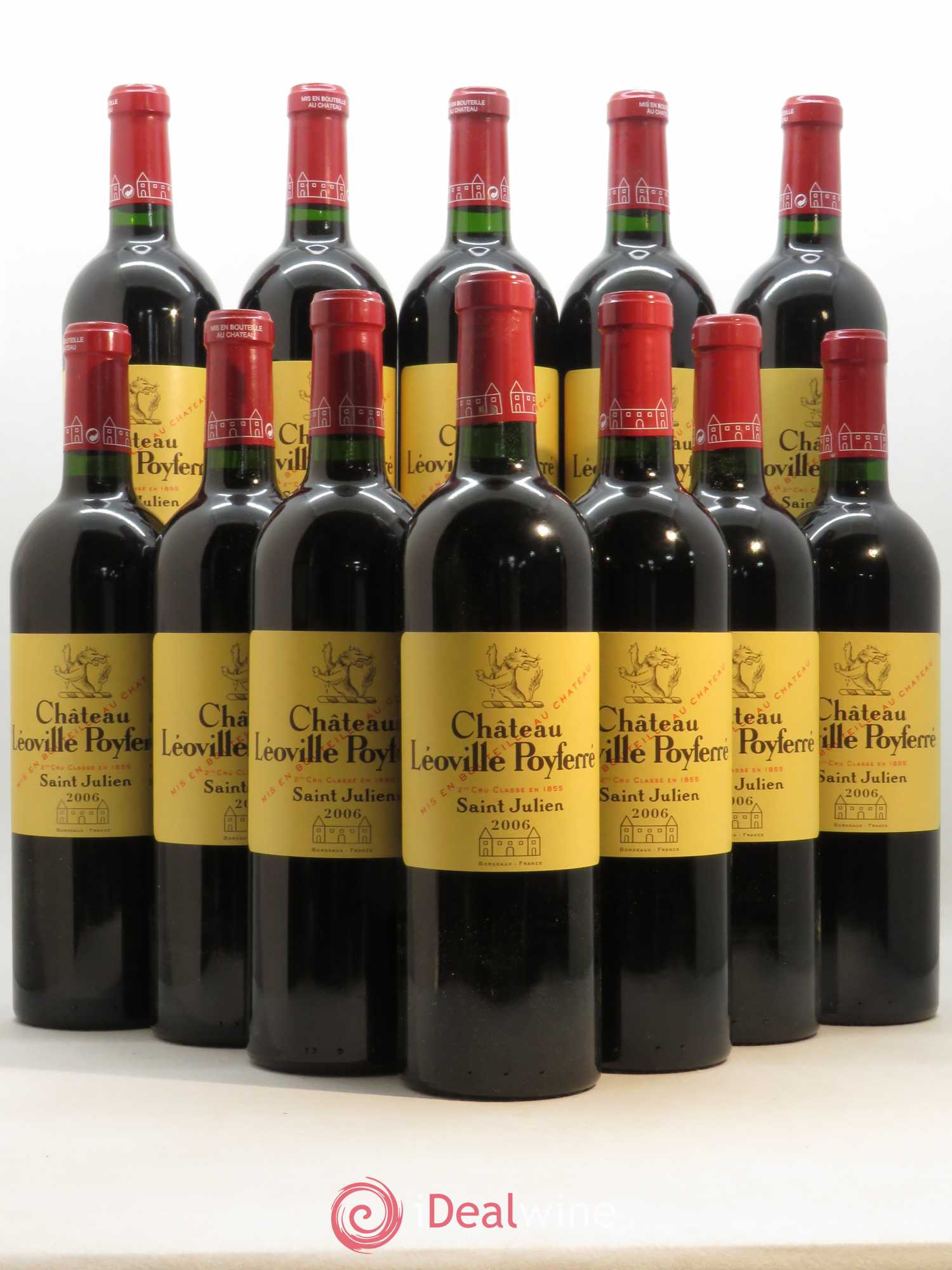Château Léoville Poyferré 2ème Grand Cru Classé 2006 - Lot de 12 bouteilles - 0