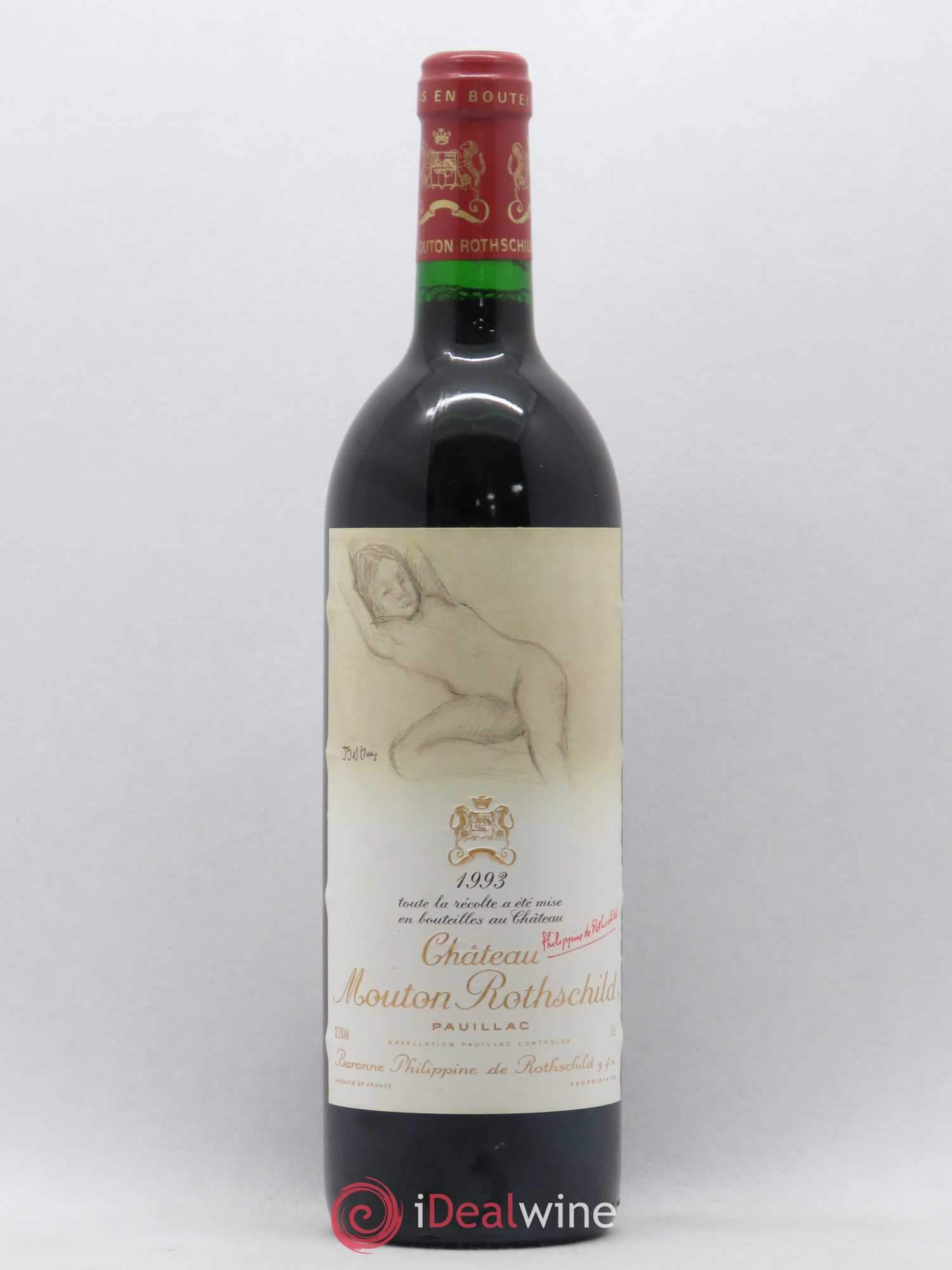 Château Mouton Rothschild 1er Grand Cru Classé 1993 - Lot de 1 bouteille - 0
