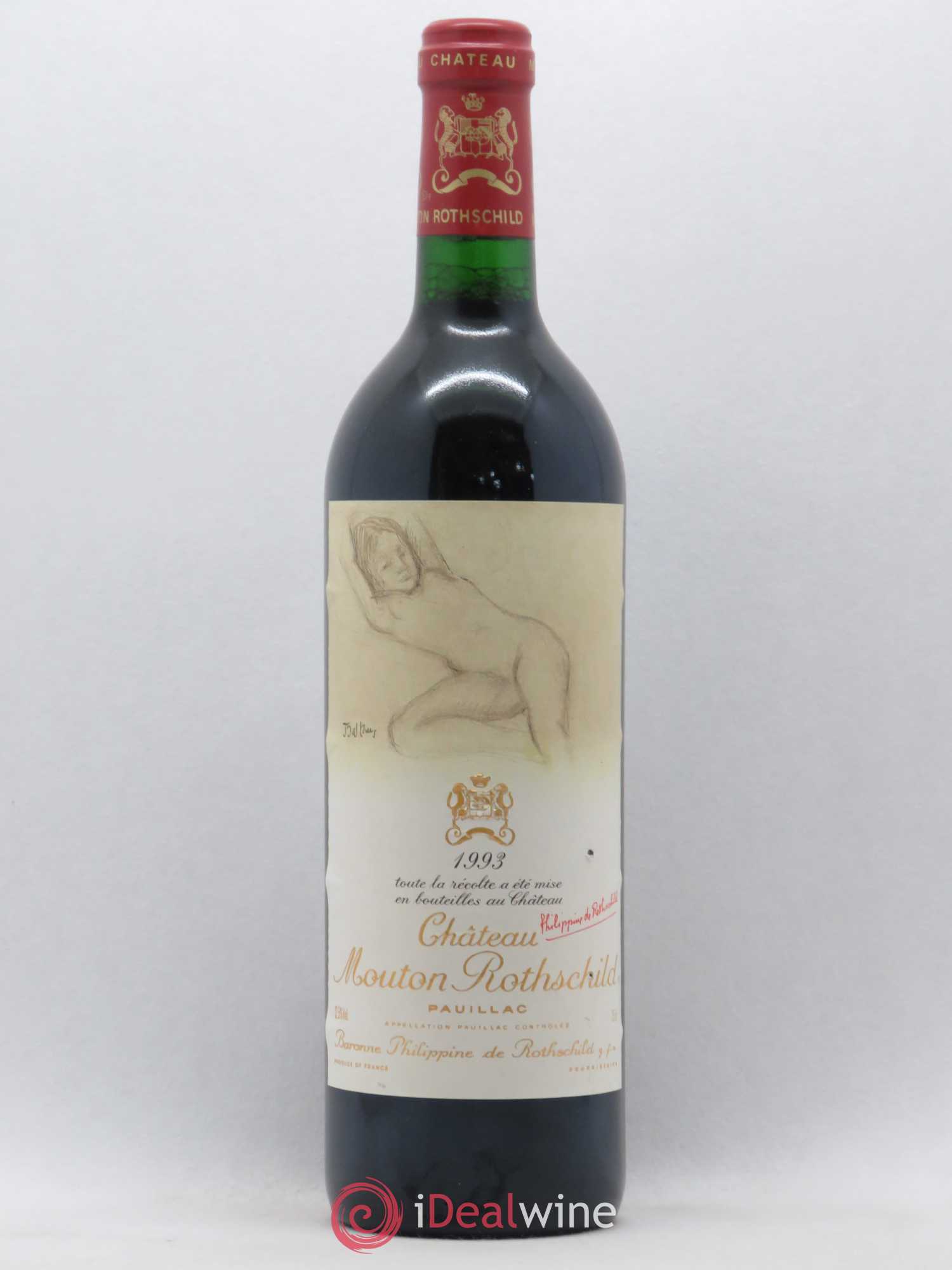 Château Mouton Rothschild 1er Grand Cru Classé 1993 - Lot de 1 bouteille - 0