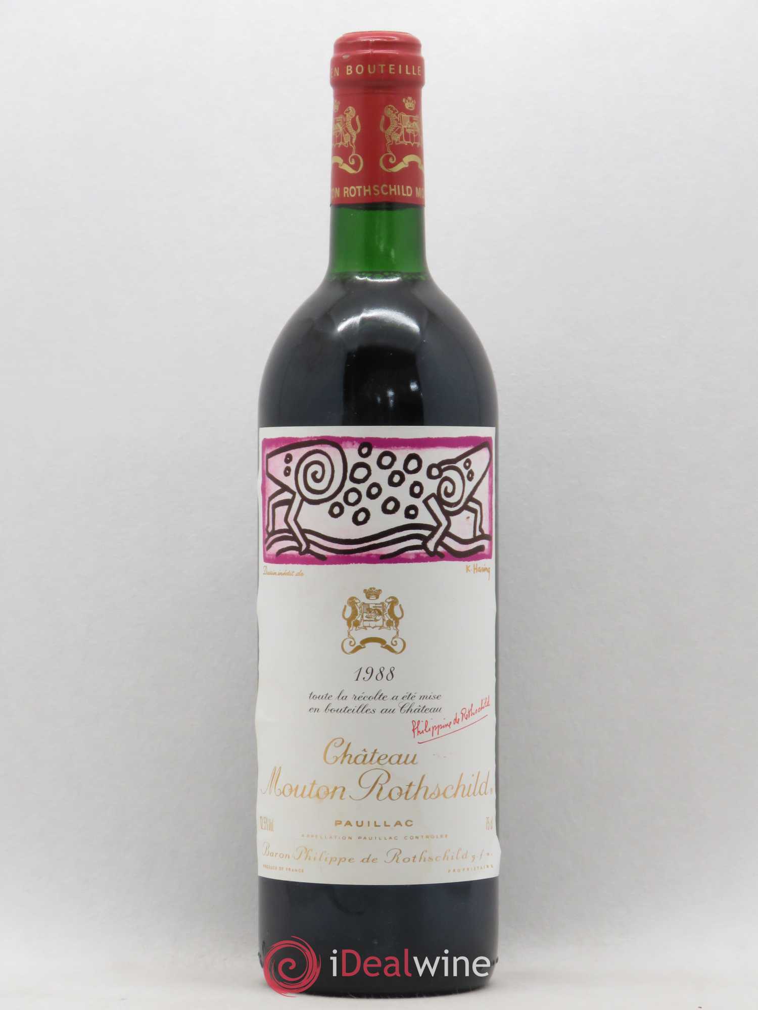 Château Mouton Rothschild 1er Grand Cru Classé 1988 - Lot de 1 bouteille - 0