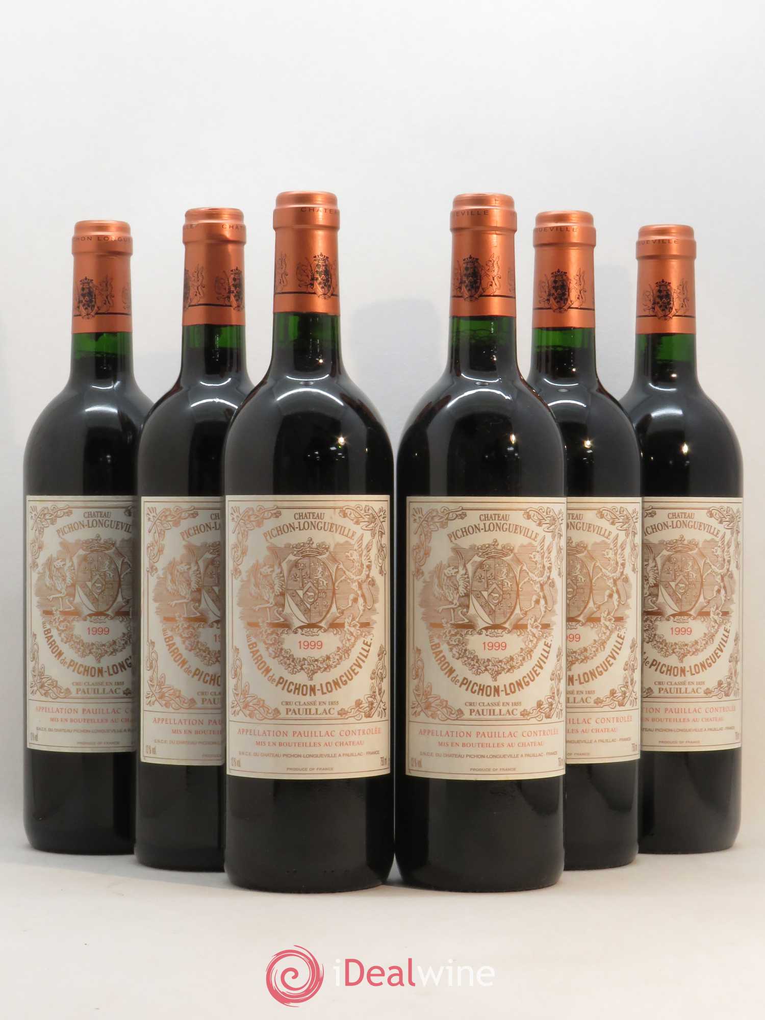 Pichon Longueville Baron 2ème Grand Cru Classé 1999 - Lot de 6 bouteilles - 0