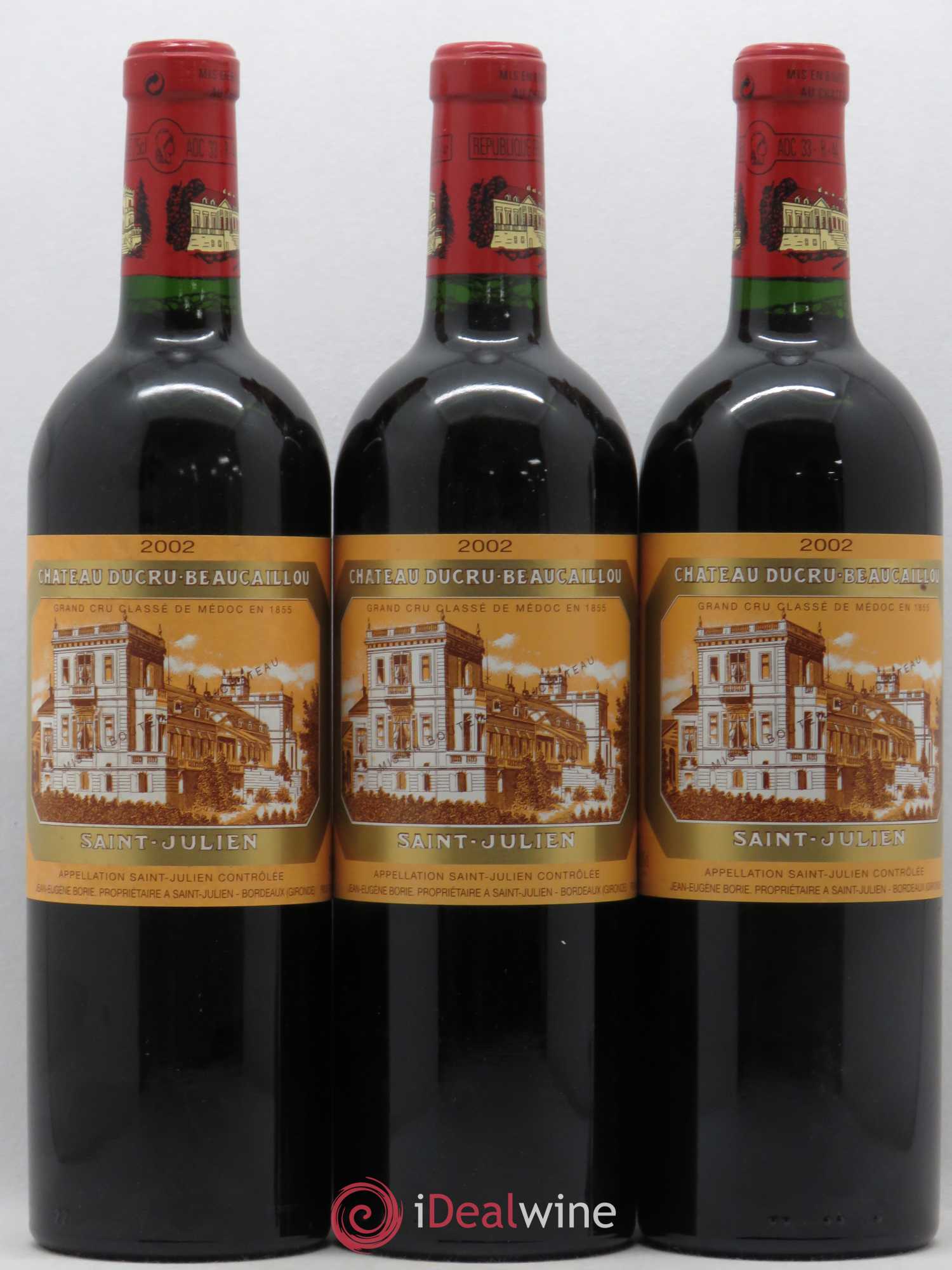 Château Ducru Beaucaillou 2ème Grand Cru Classé 2002 - Lot de 3 bouteilles - 0