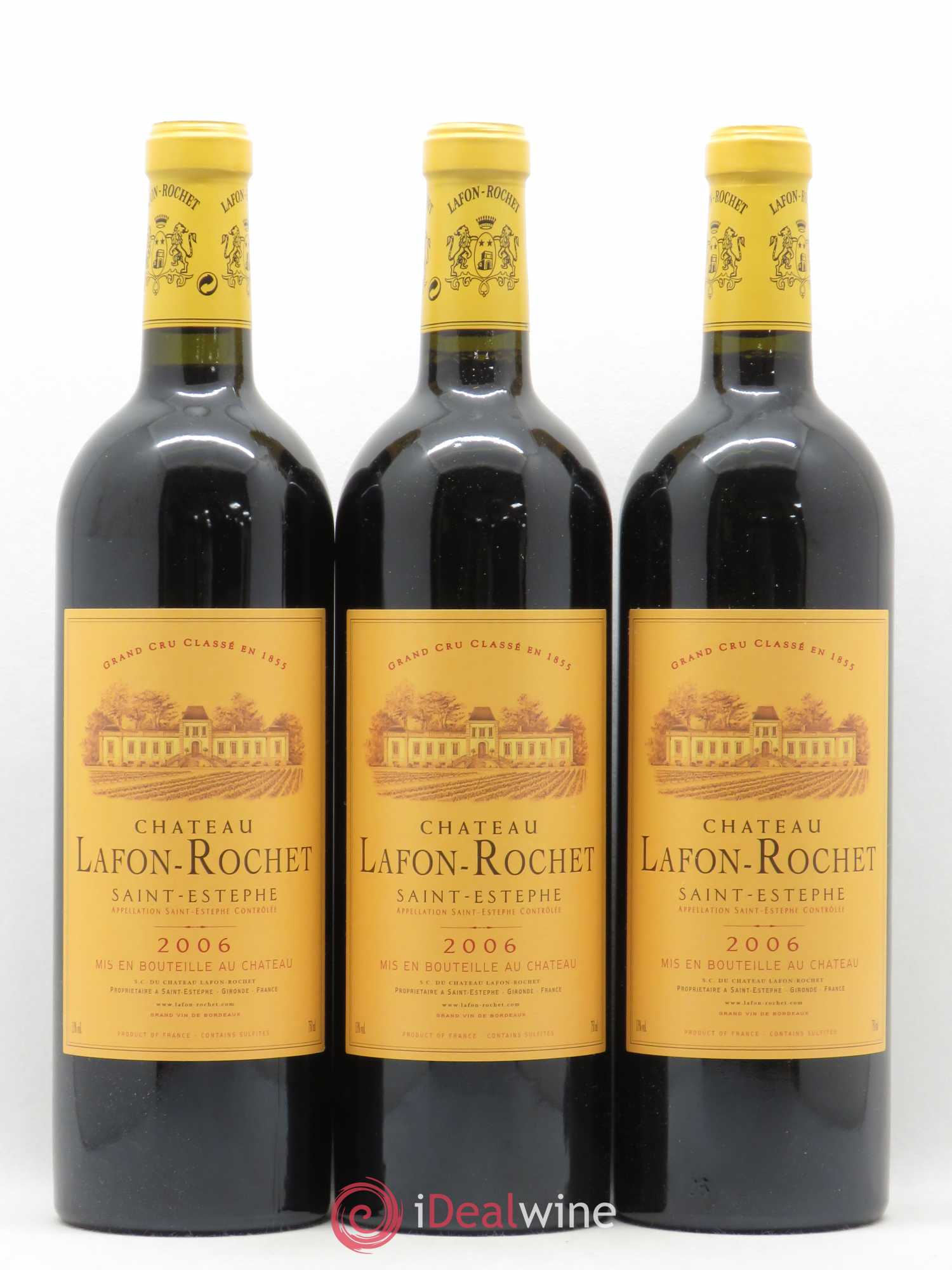Château Lafon Rochet 4ème Grand Cru Classé 2006 - Lot de 12 bouteilles - 1
