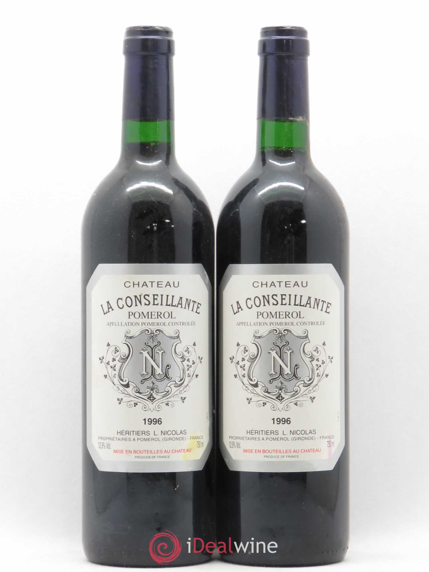 Château la Conseillante 1996 - Lot de 2 bouteilles - 0