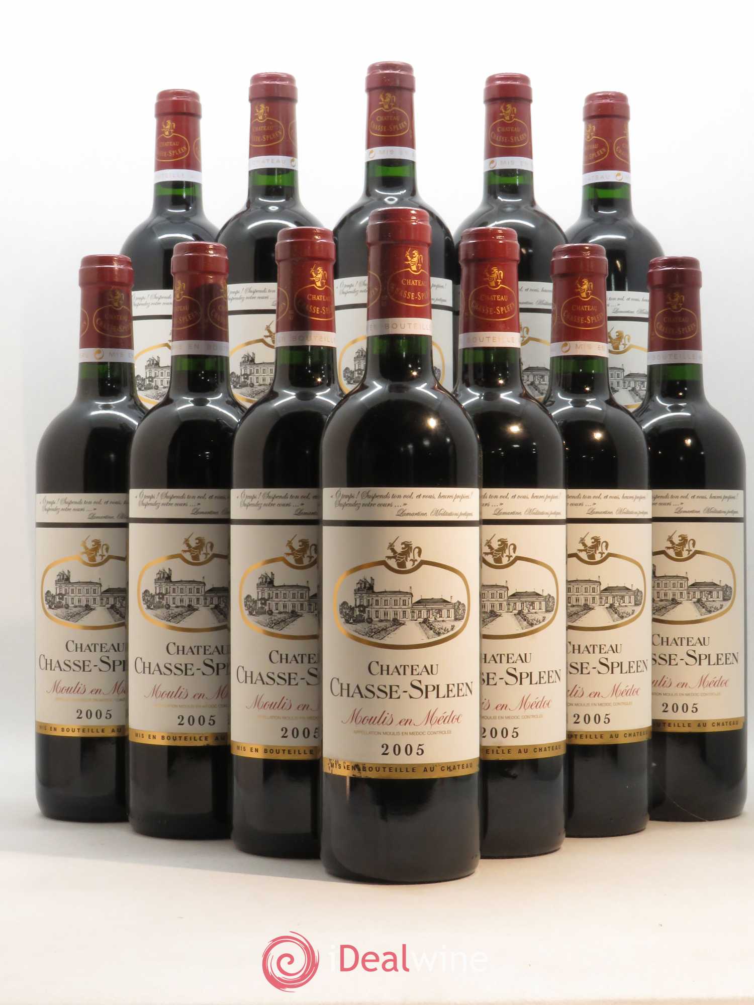 Château Chasse Spleen 2005 - Lot de 12 bouteilles - 0