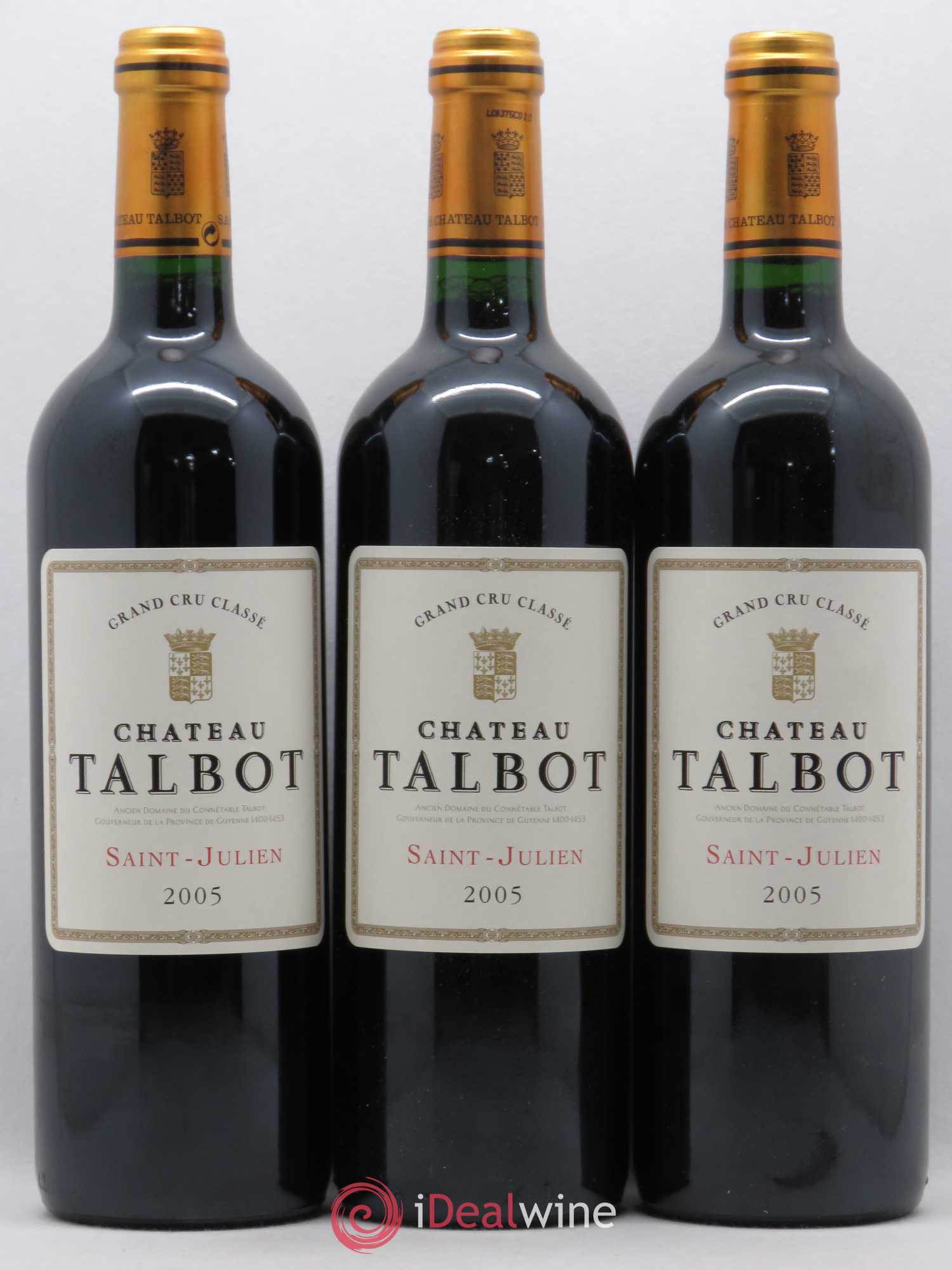 Château Talbot 4ème Grand Cru Classé 2005 - Lot de 12 bouteilles - 4