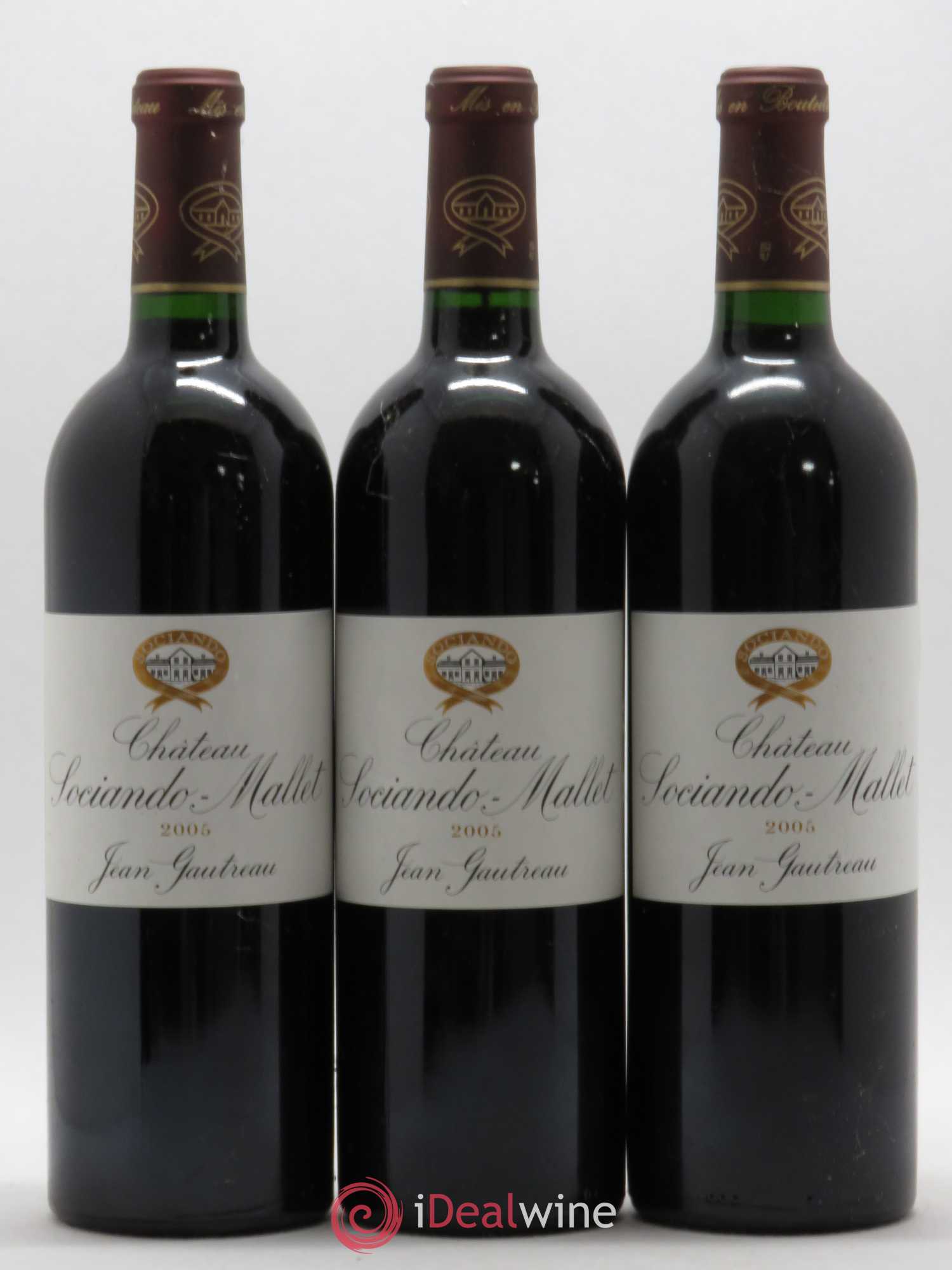 Château Sociando Mallet 2005 - Lot de 6 bouteilles - 1