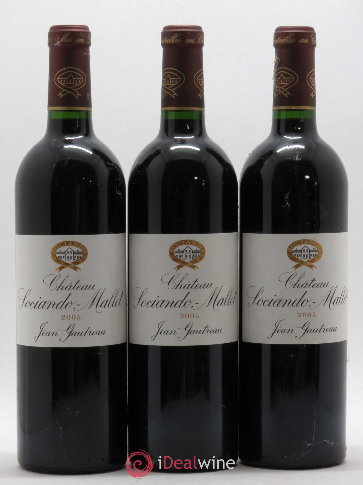 Château Sociando Mallet 2005 - Lot de 6 bouteilles - 2
