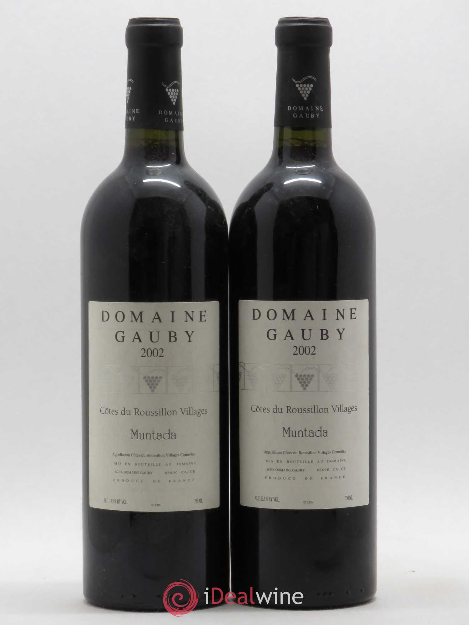 Côtes Catalanes (anciennement Côtes du Roussillon Villages) La Muntada Gauby (Domaine) 2002 - Lot de 2 bouteilles - 0