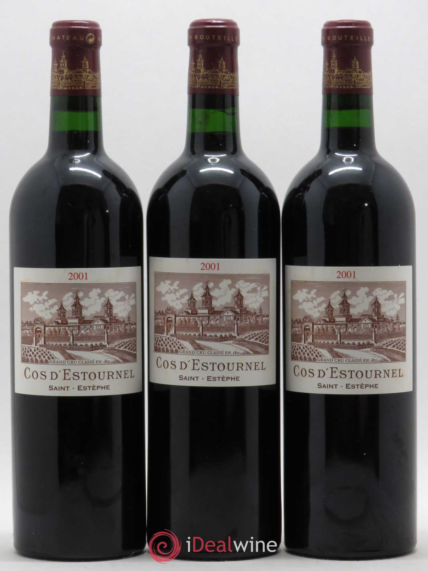 Cos d'Estournel 2ème Grand Cru Classé 2001 - Lot de 3 bouteilles - 0