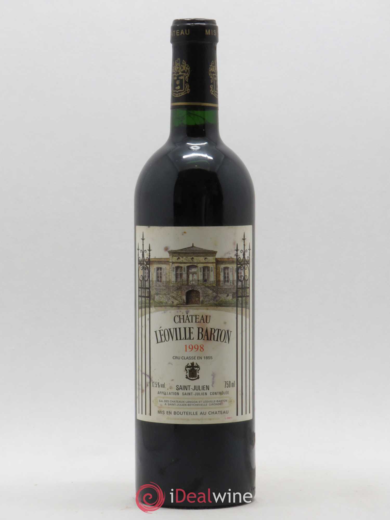 Château Léoville Barton 2ème Grand Cru Classé 1998 - Lot de 1 bouteille - 0