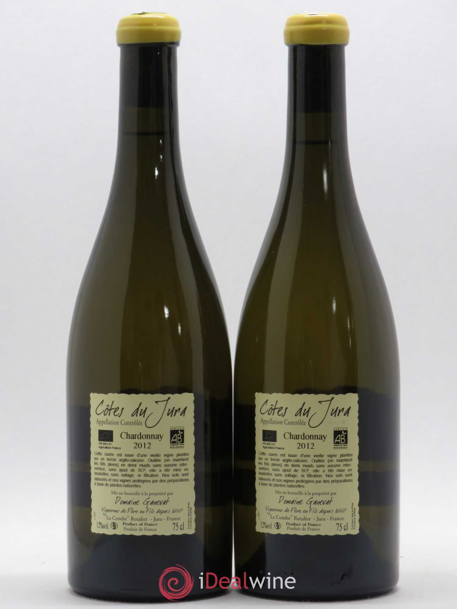 Côtes du Jura Les Chamois du Paradis Jean-François Ganevat (Domaine) 2012 - Lot de 2 bouteilles - 1