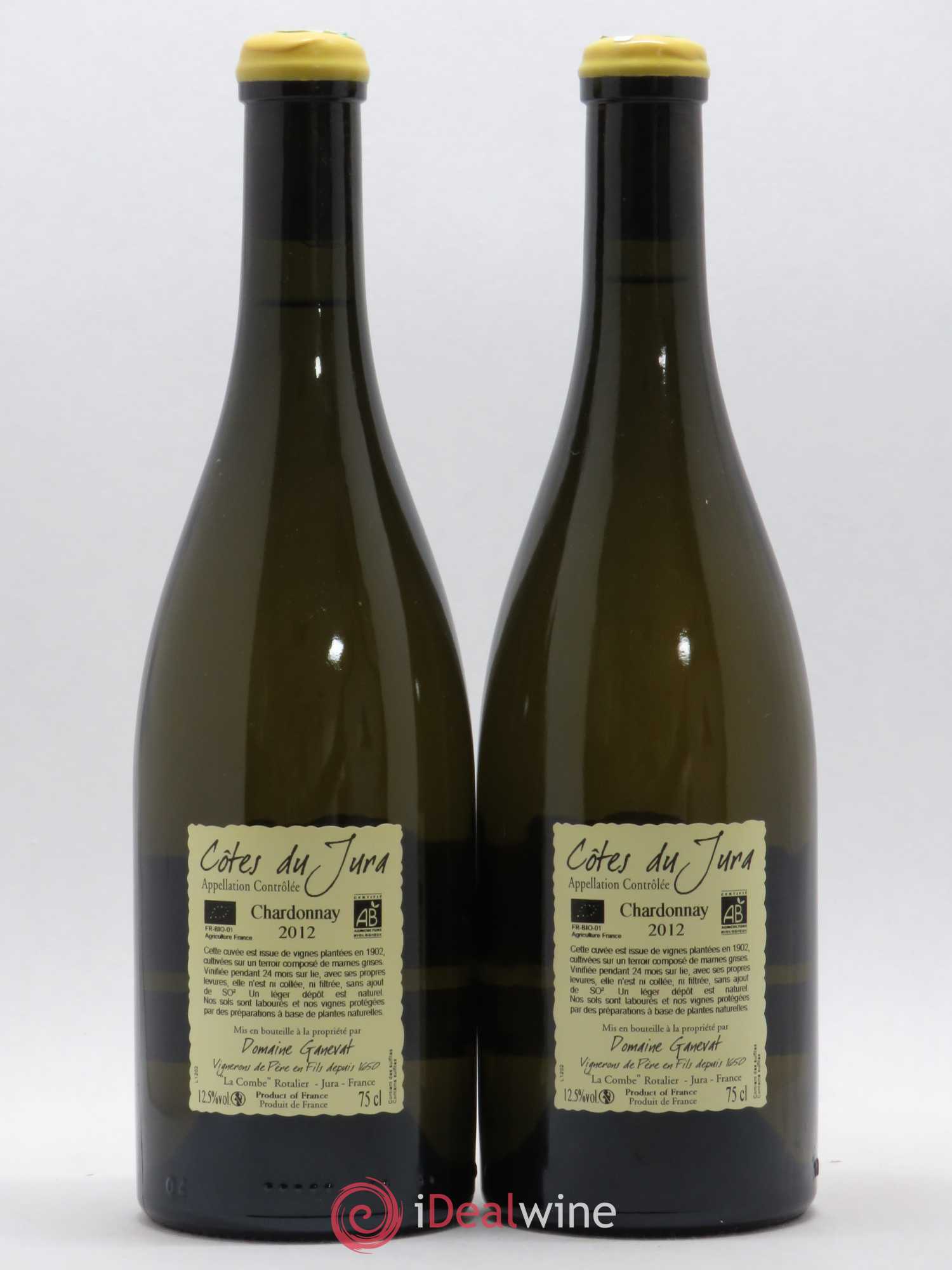 Côtes du Jura Les Chalasses Vieilles Vignes Jean-François Ganevat (Domaine) 2012 - Lot de 2 bouteilles - 1