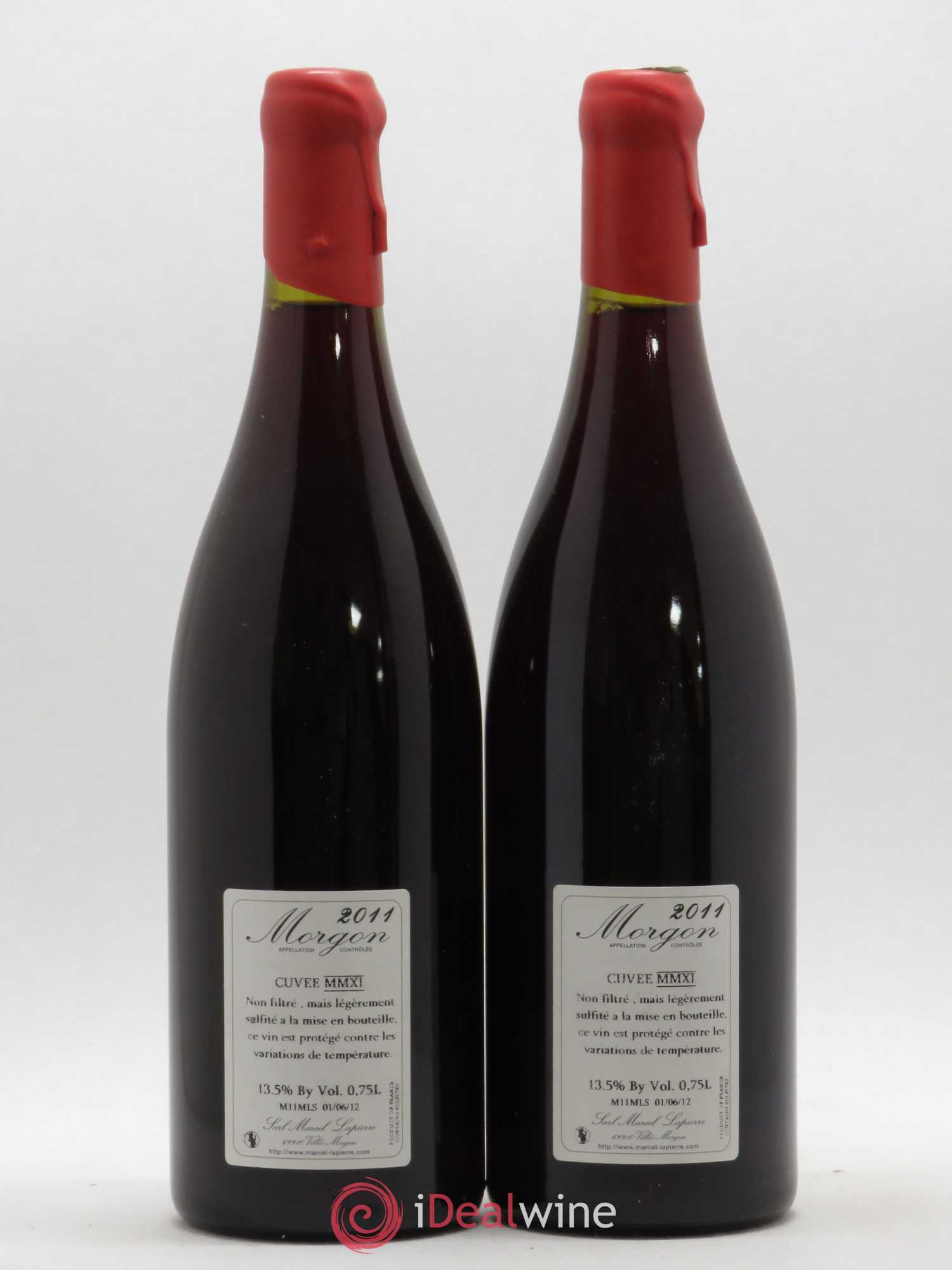 Morgon Cuvée Marcel Lapierre Marcel Lapierre (Domaine) 2011 - Lot de 2 bouteilles - 1