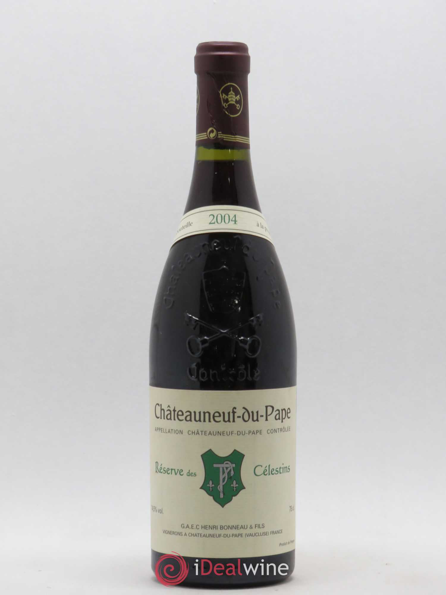 Châteauneuf-du-Pape Réserve des Célestins Henri Bonneau & Fils 2004 - Lot de 1 bouteille - 0