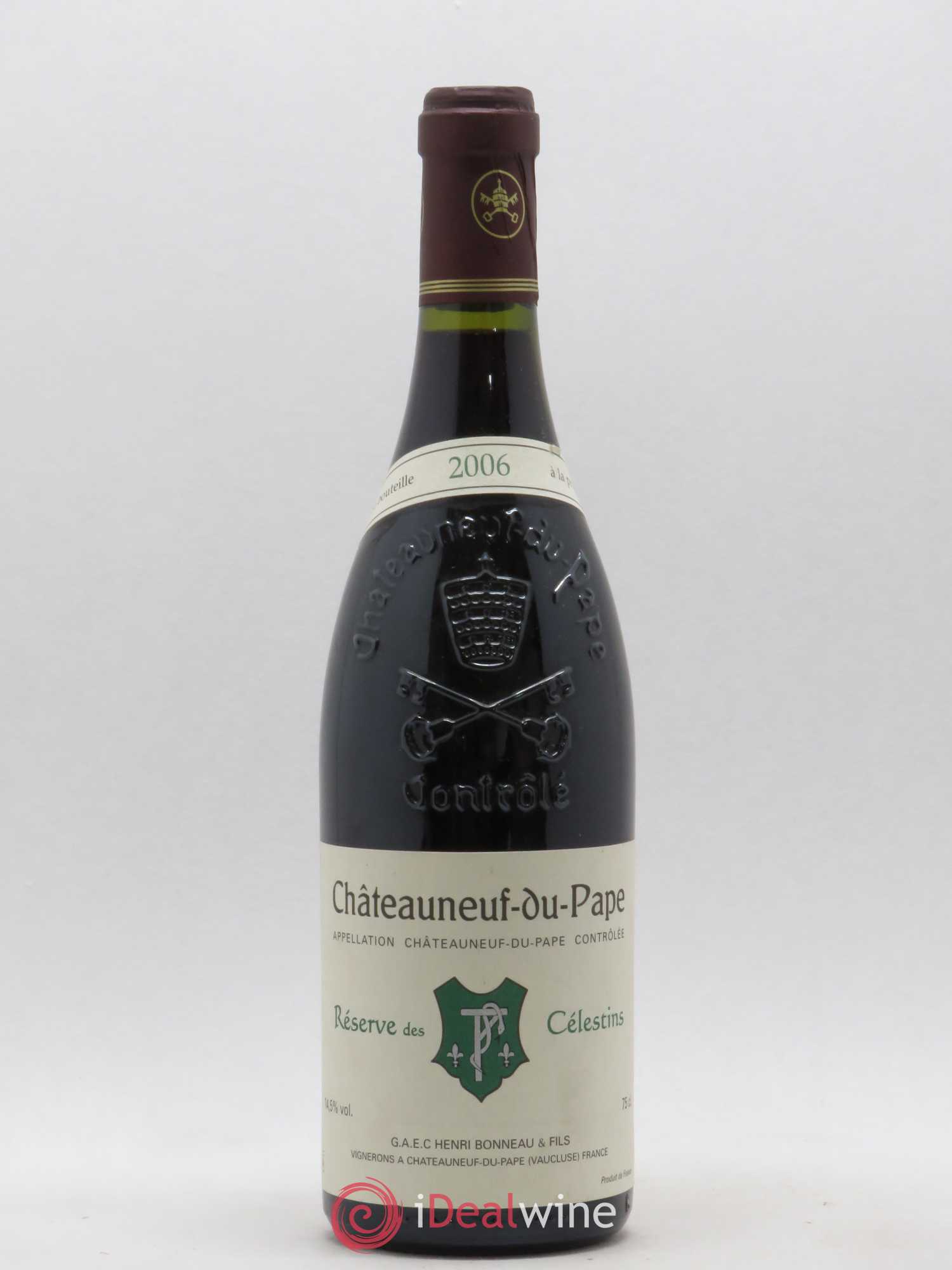 Châteauneuf-du-Pape Réserve des Célestins Henri Bonneau & Fils 2006 - Lot de 1 bouteille - 0
