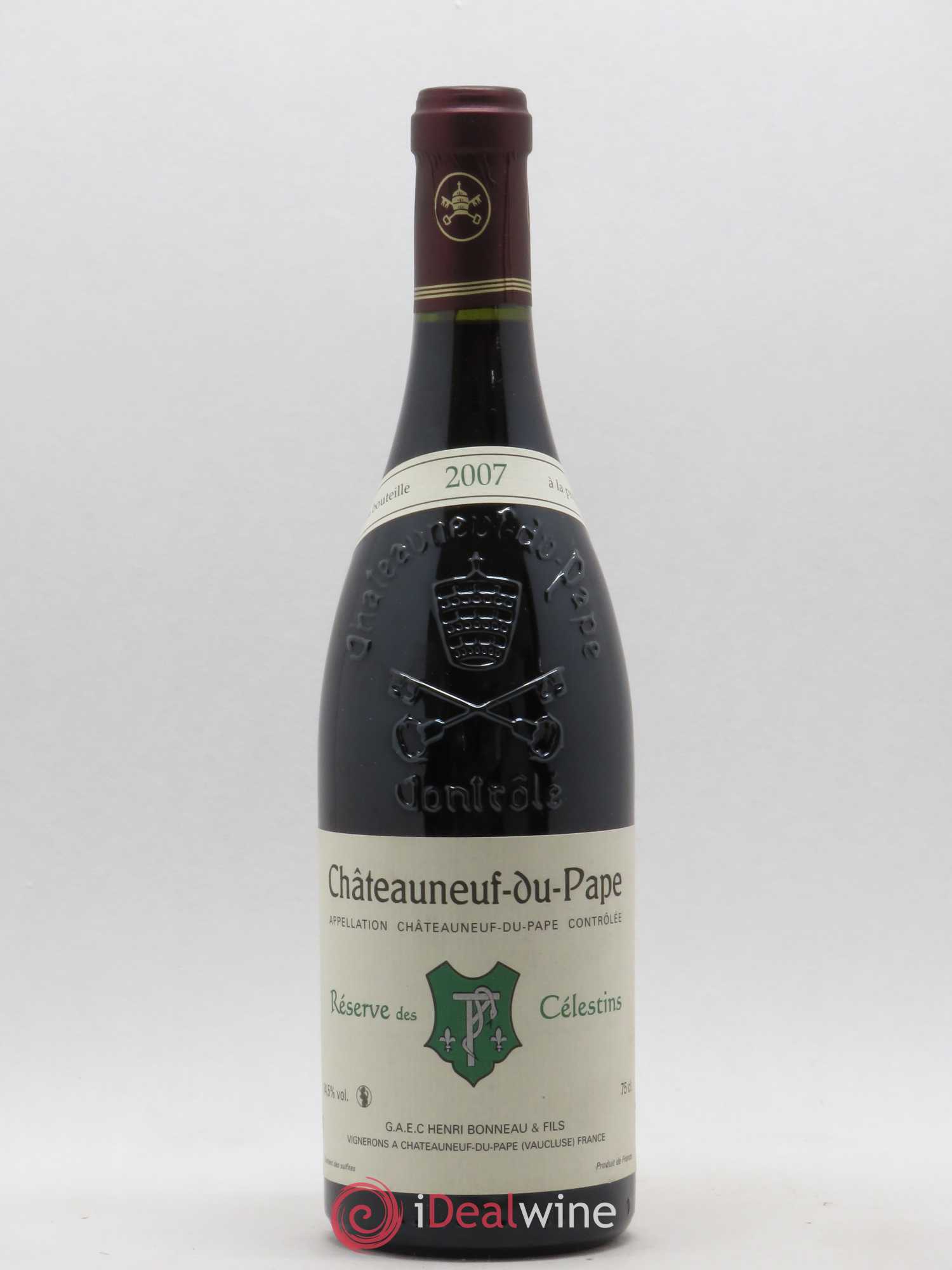 Châteauneuf-du-Pape Réserve des Célestins Henri Bonneau & Fils 2007 - Lot de 1 bouteille - 0