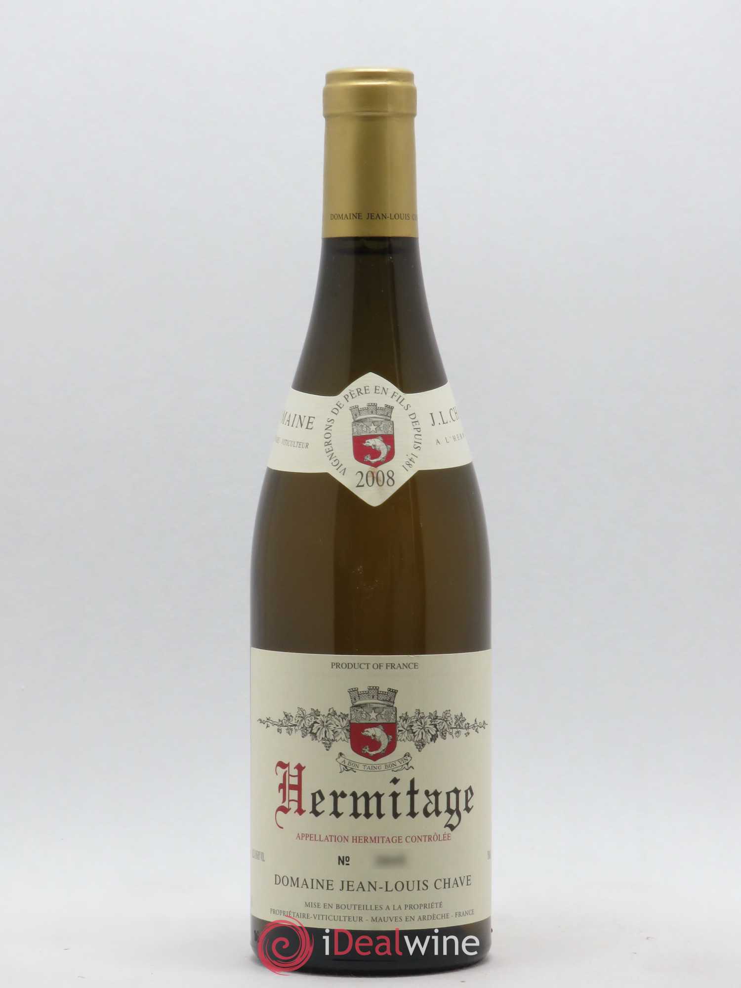 Hermitage Jean-Louis Chave 2008 - Lot de 1 bouteille - 0