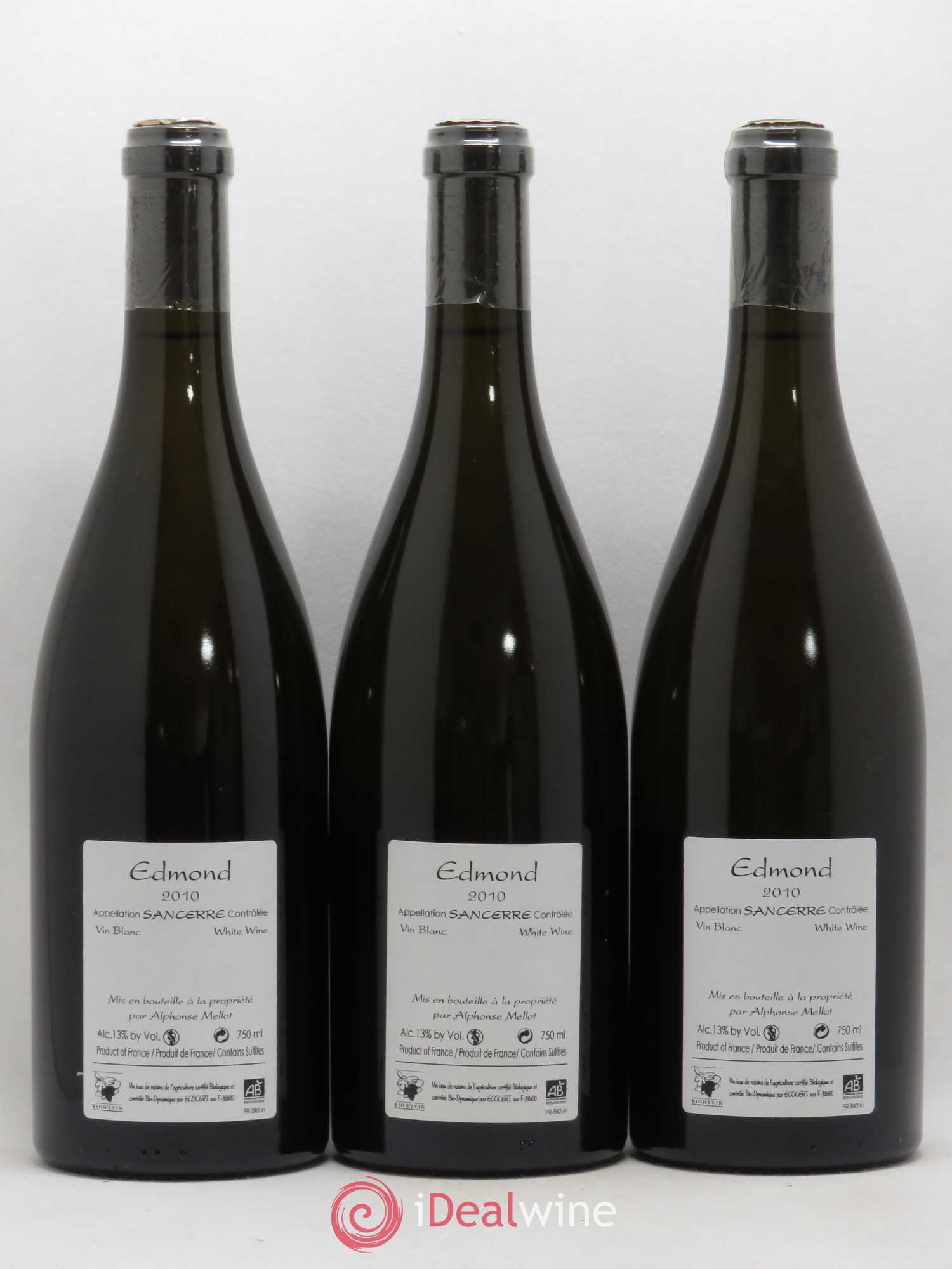 Sancerre Cuvée Edmond Alphonse Mellot 2010 - Lot de 3 bouteilles - 1