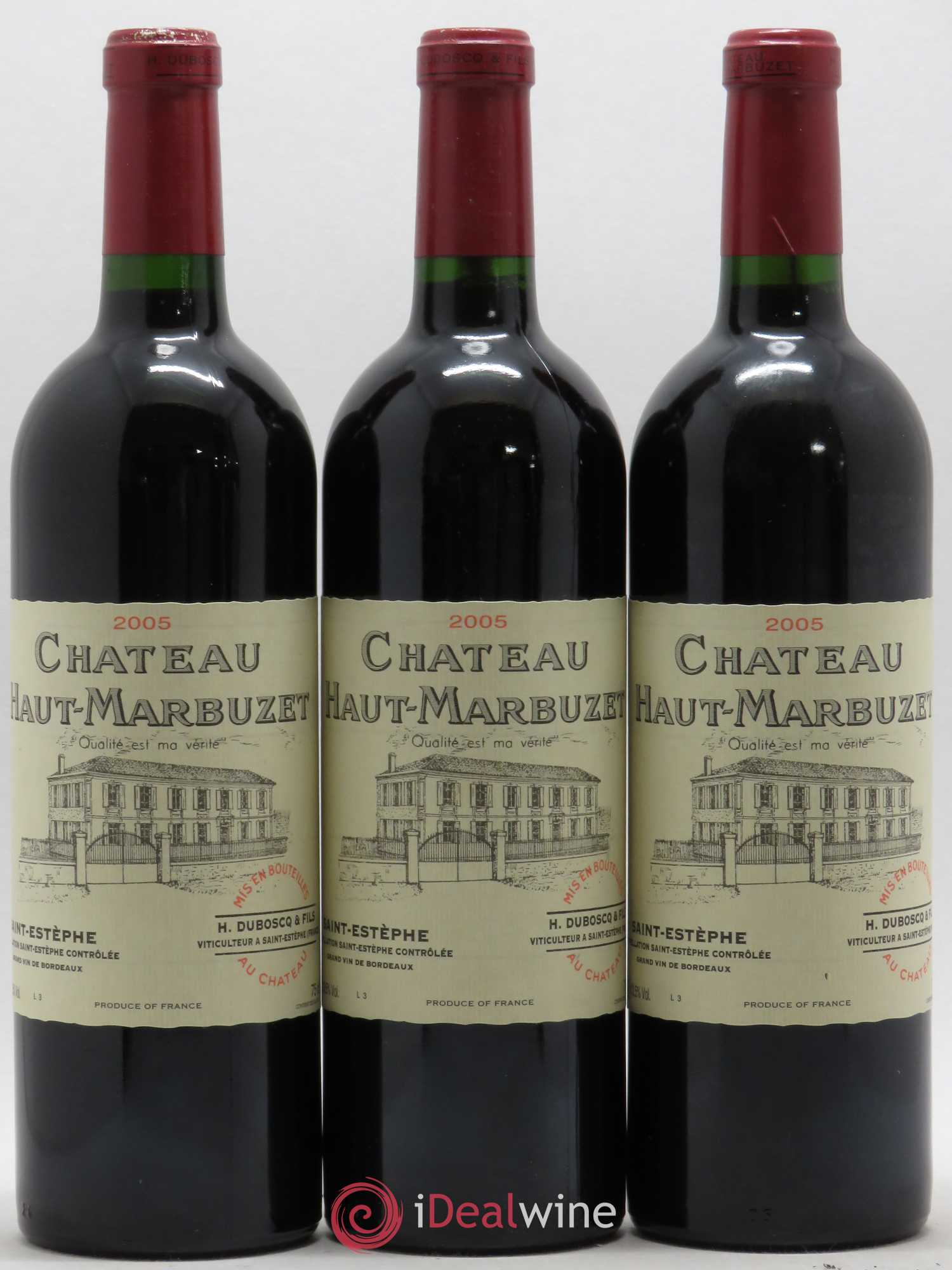 Château Haut Marbuzet 2005 - Lot de 6 bouteilles - 1