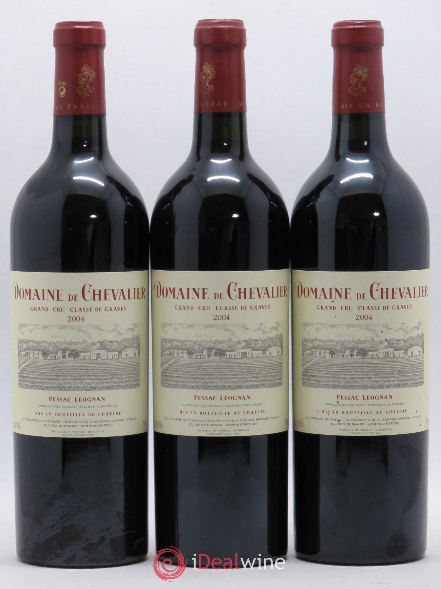Domaine de Chevalier Cru Classé de Graves 2004 - Lot de 3 bouteilles - 0