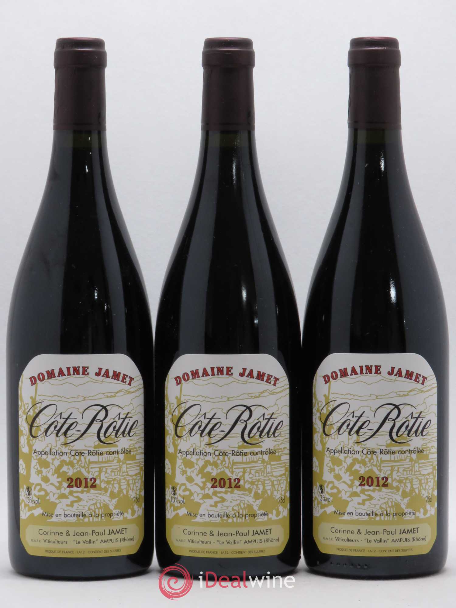 Côte-Rôtie Jamet (Domaine) 2012 - Lot de 3 bouteilles - 0