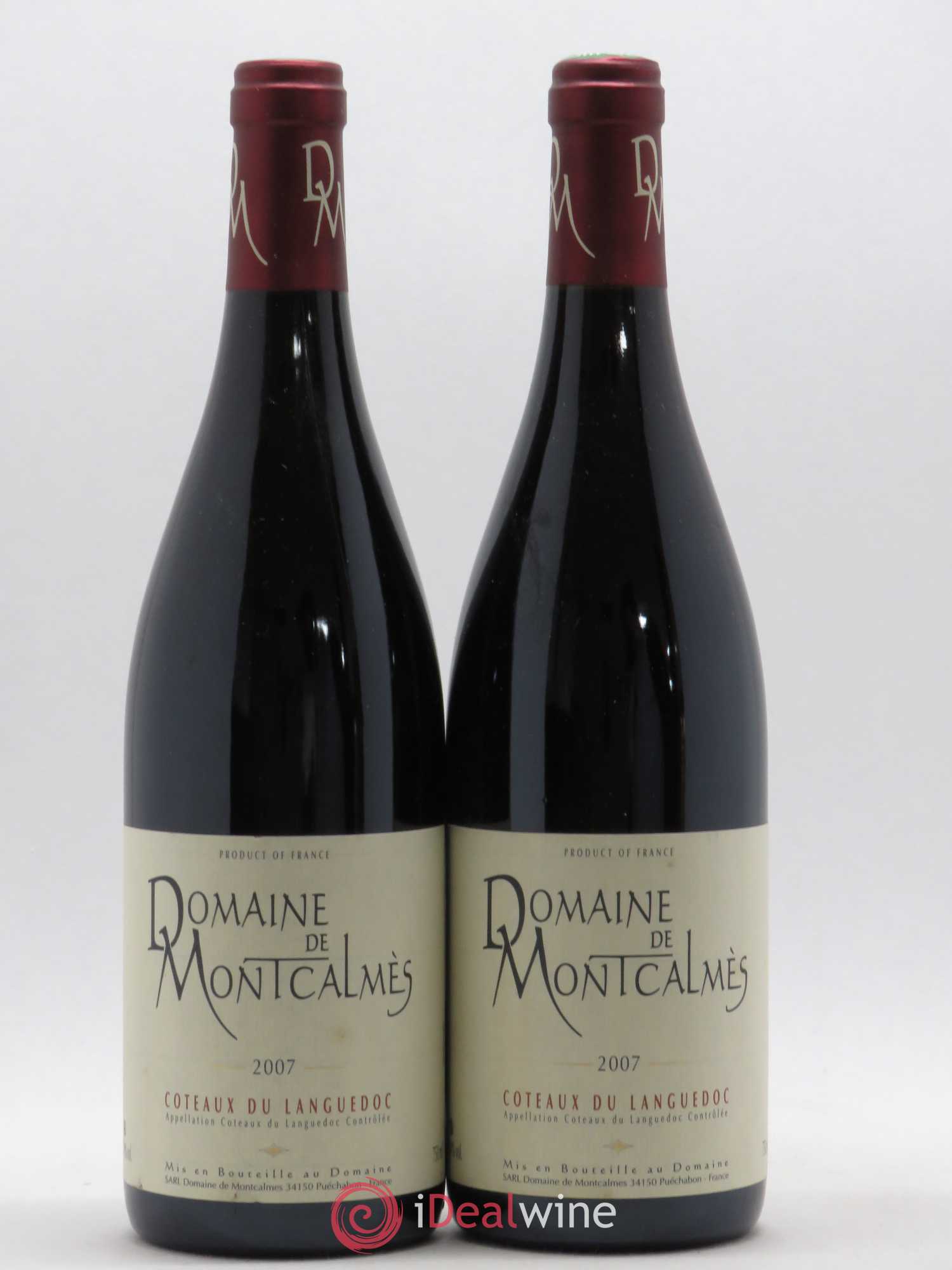 Terrasses du Larzac Domaine de Montcalmès Frédéric Pourtalié 2007 - Lot de 2 bouteilles - 0