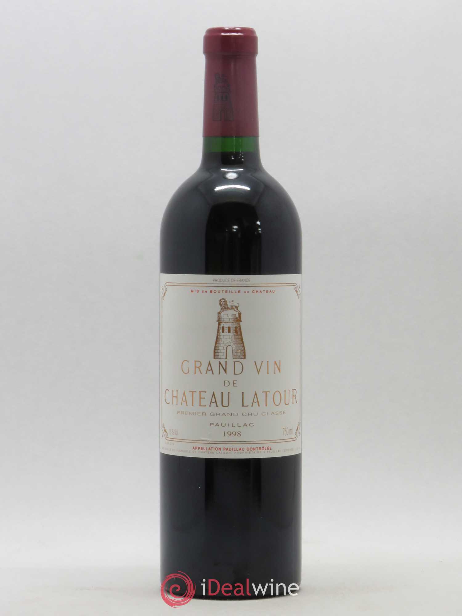 Château Latour 1er Grand Cru Classé 1998 - Lot de 1 bouteille - 0