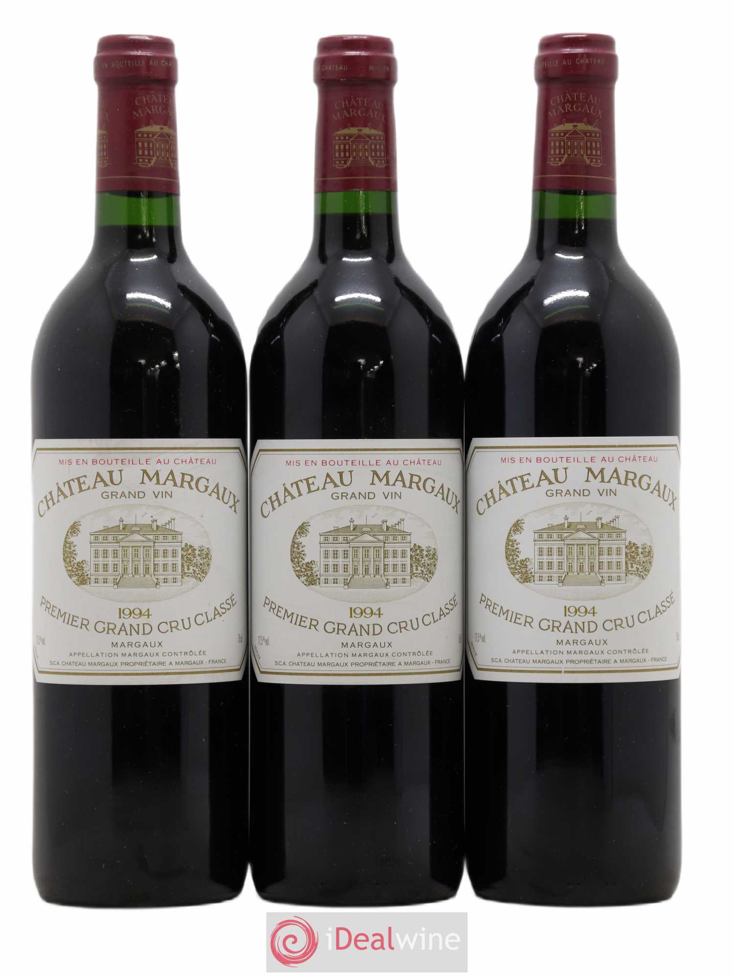 Château Margaux 1er Grand Cru Classé 1994 - Lot de 3 bouteilles - 0