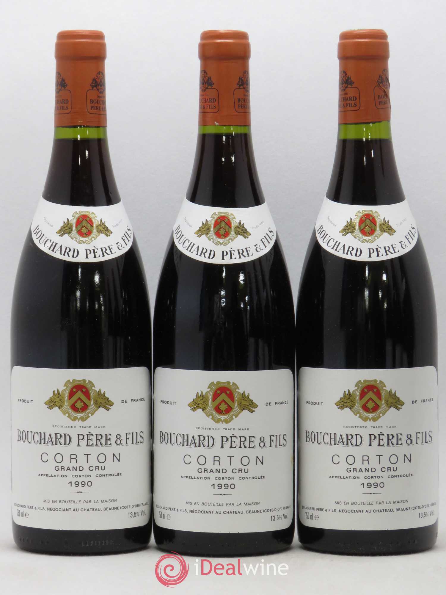 Corton Grand Cru Le Corton Bouchard Père & Fils 1990 - Lot de 6 bouteilles - 1