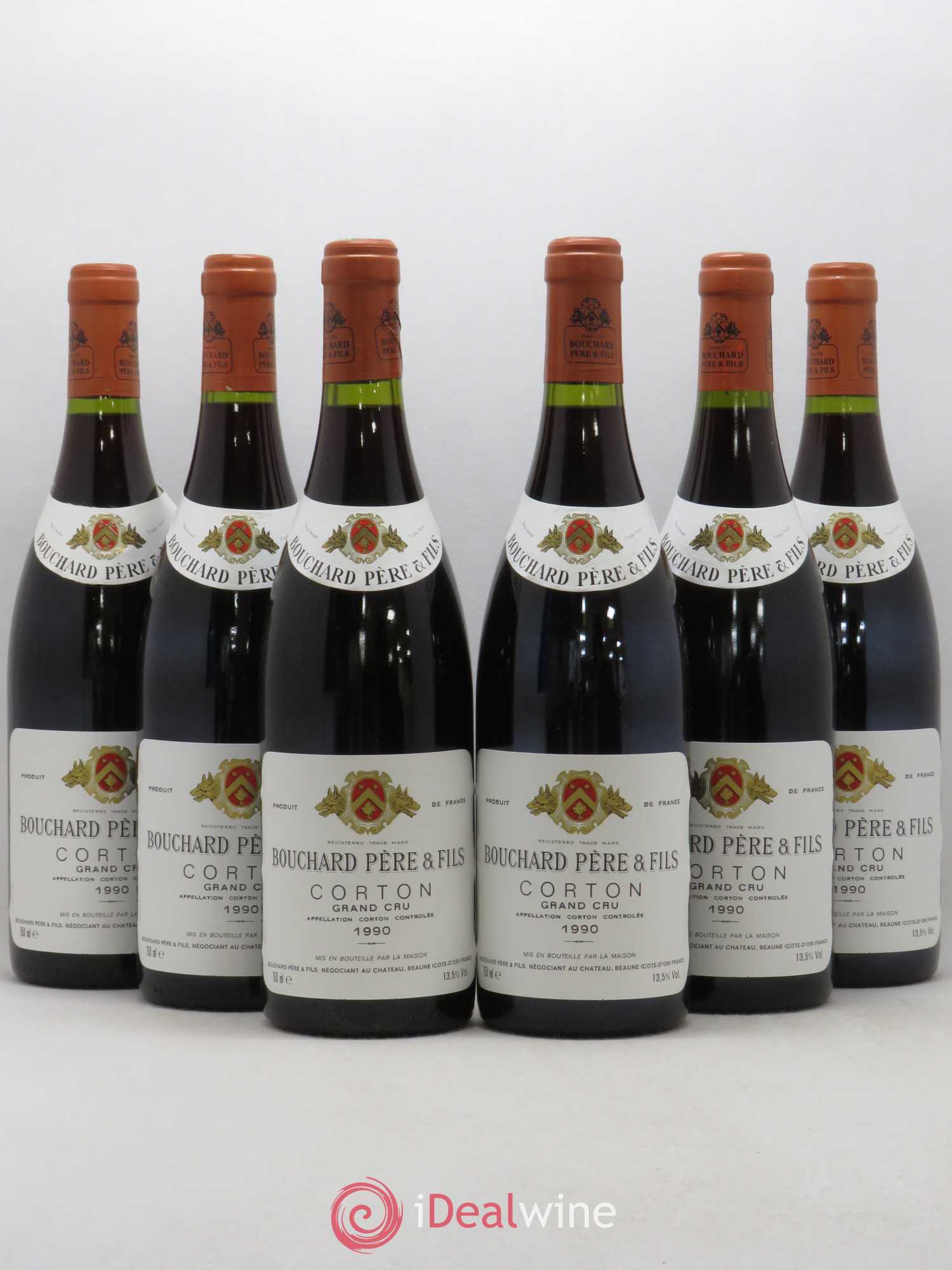 Corton Grand Cru Le Corton Bouchard Père & Fils 1990 - Lot de 6 bouteilles - 0