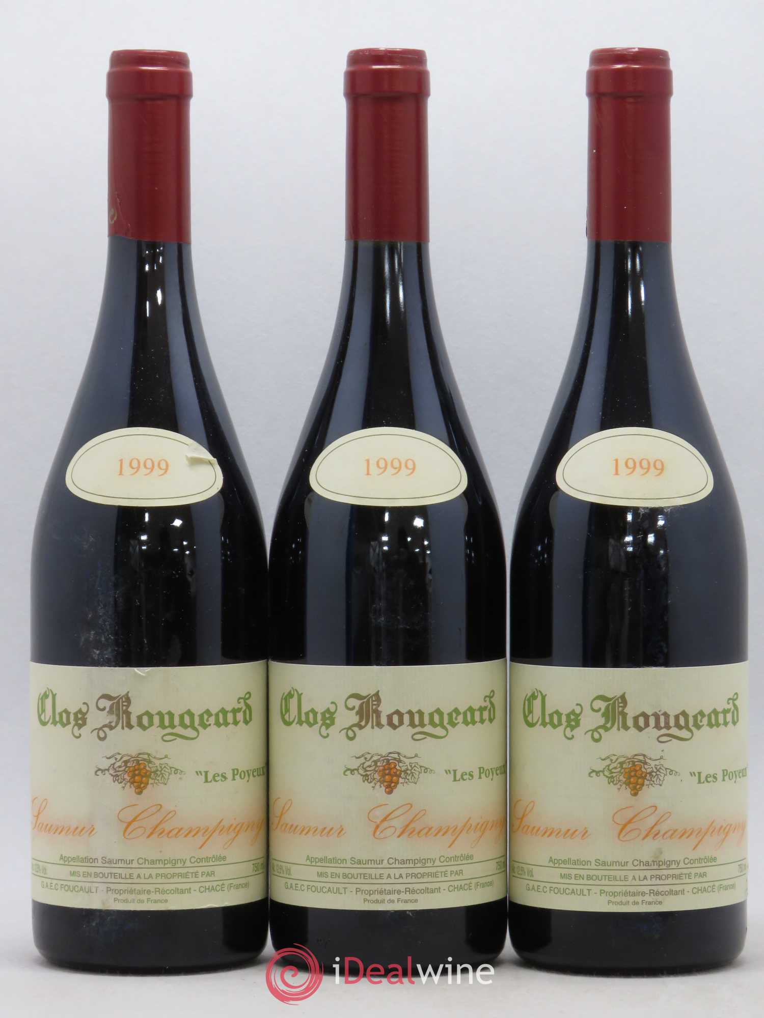 Saumur-Champigny Les Poyeux Clos Rougeard 1999 - Lot de 3 bouteilles - 0