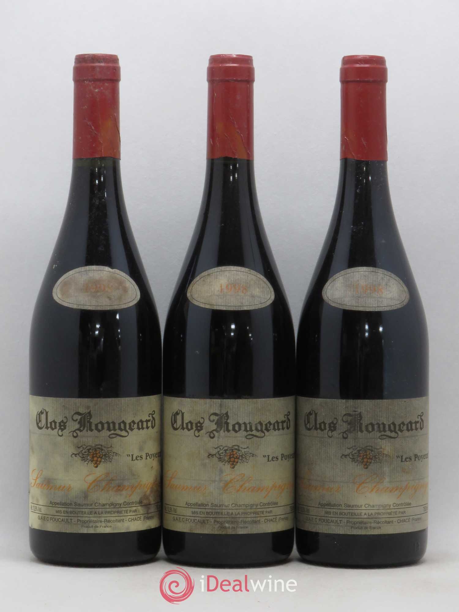 Saumur-Champigny Les Poyeux Clos Rougeard 1998 - Lot de 3 bouteilles - 0