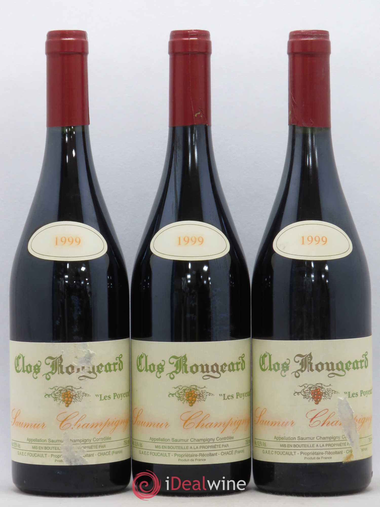 Saumur-Champigny Les Poyeux Clos Rougeard 1999 - Lot de 3 bouteilles - 0