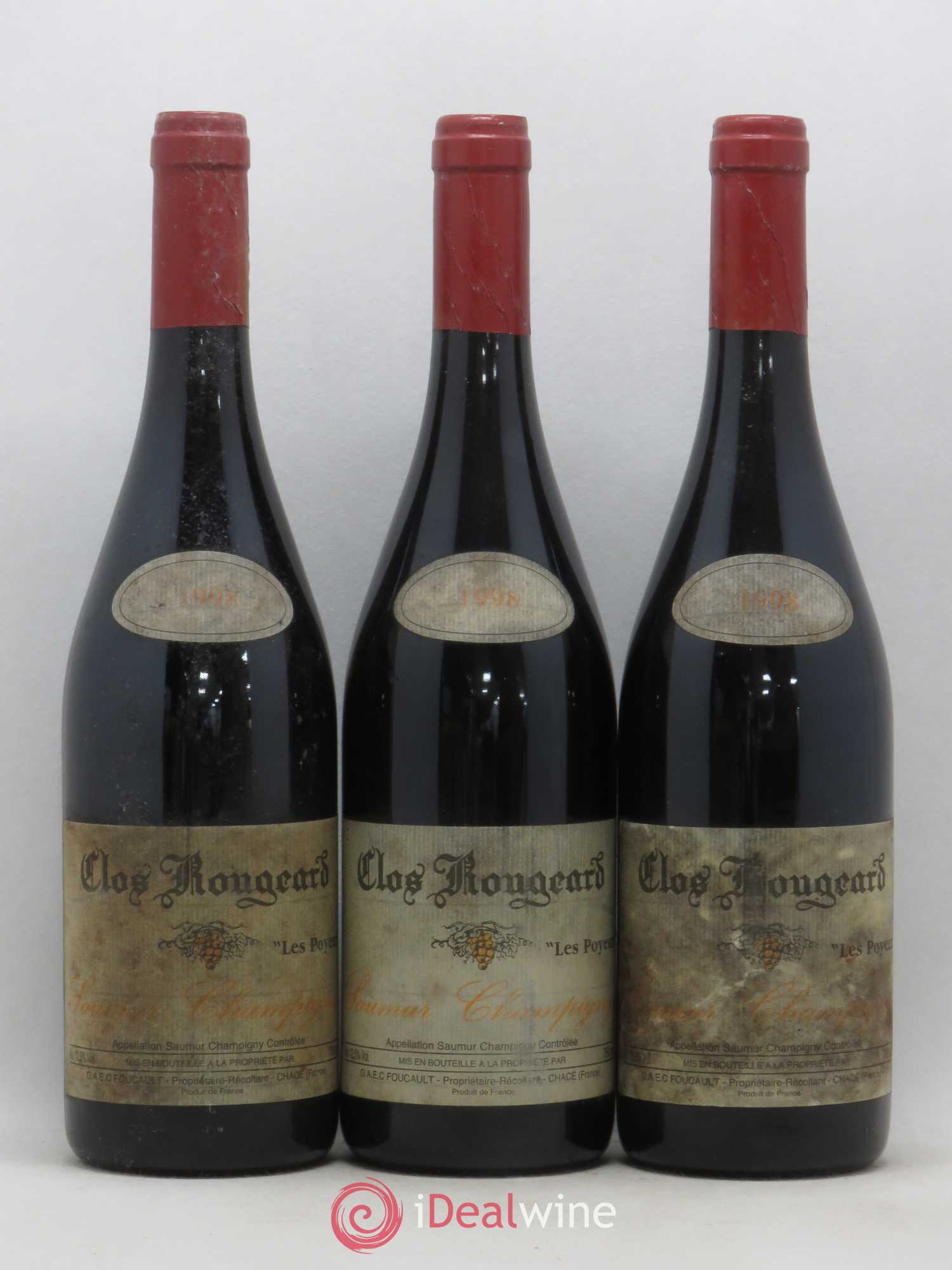 Saumur-Champigny Les Poyeux Clos Rougeard 1998 - Lot de 3 bouteilles - 0