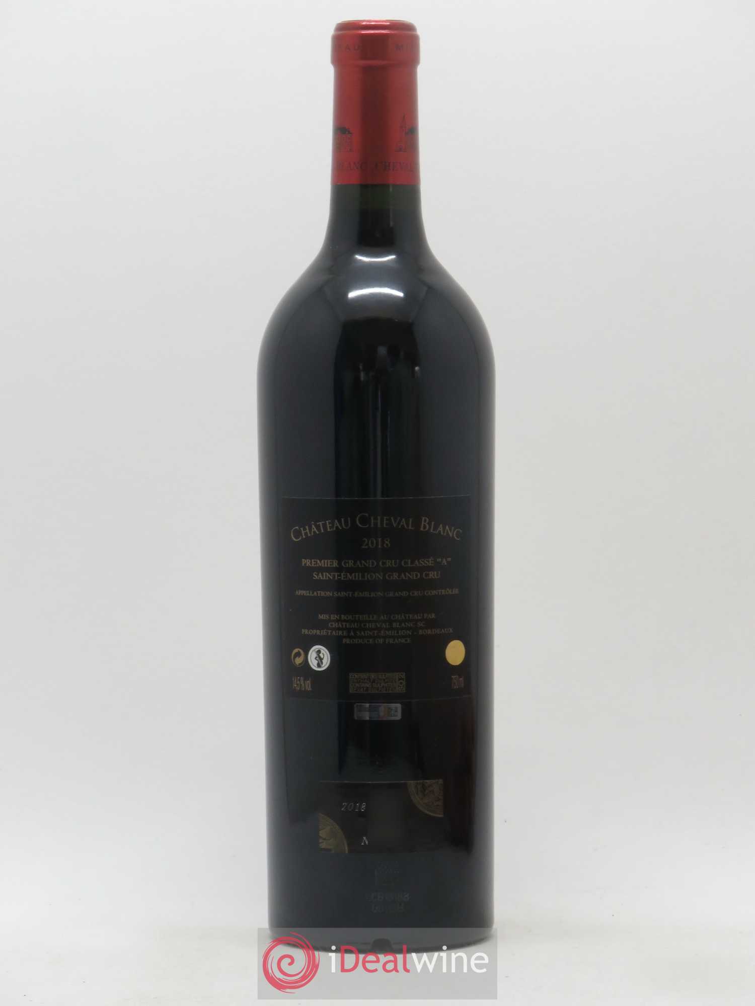 Château Cheval Blanc 1er Grand Cru Classé A 2018 - Lot de 1 bouteille - 1