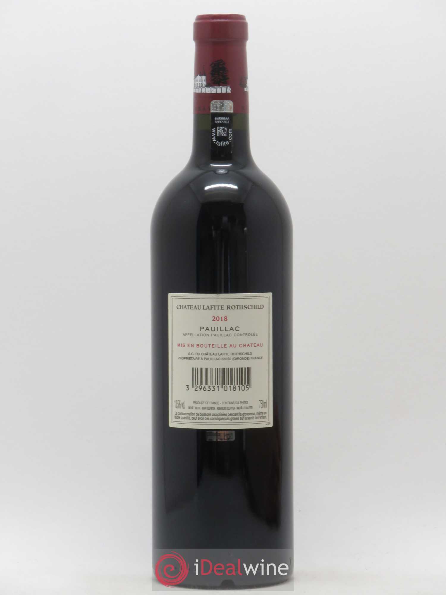 Château Lafite Rothschild 1er Grand Cru Classé 2018 - Lot de 1 bouteille - 1